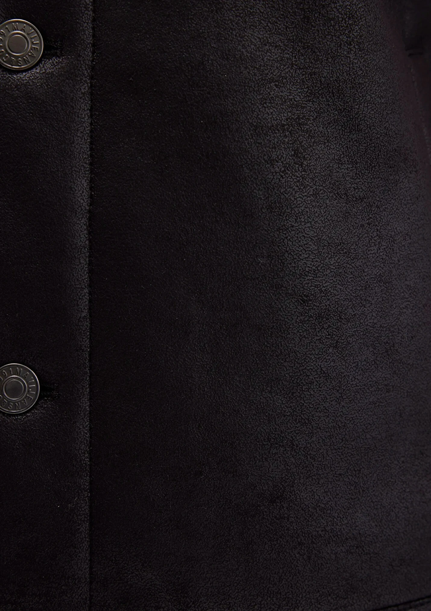 Erkek Siyah Suni Deri Ceket