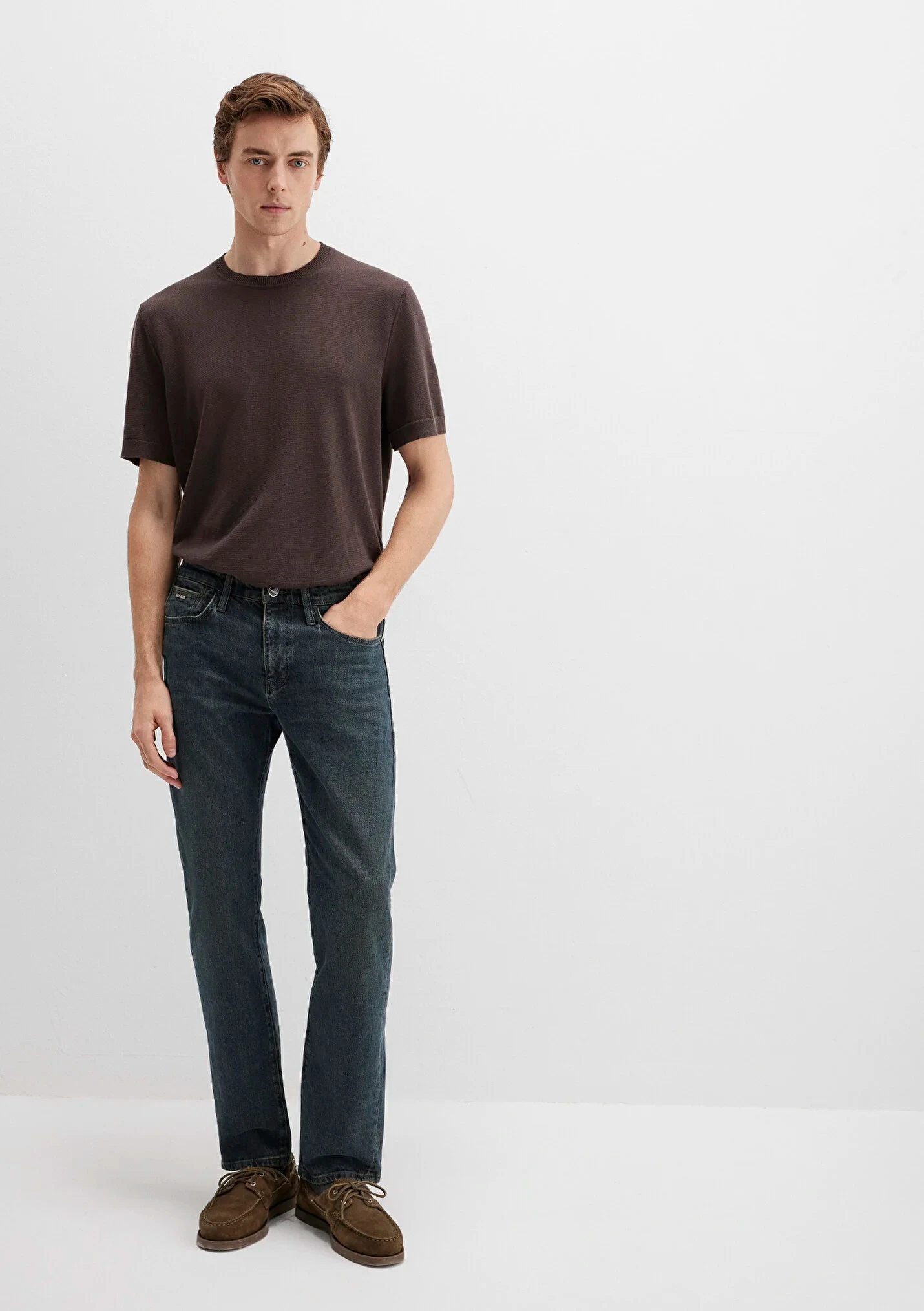 HUNTER Mavi Black Vintage Koyu Mavi Erkek Jean Pantolon