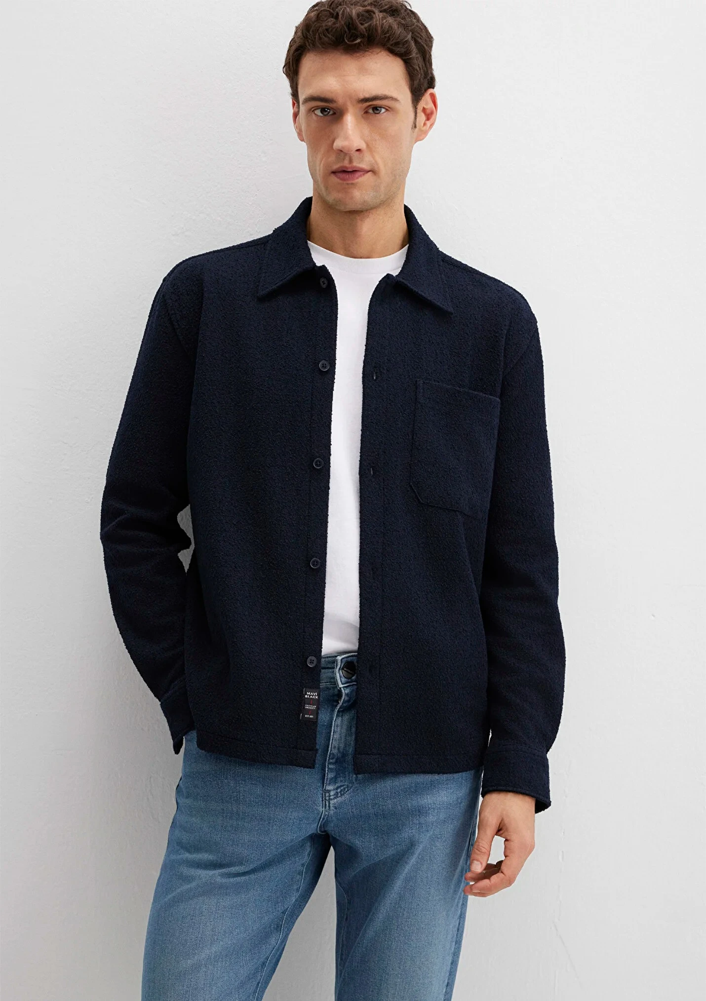 Mavi Black Lacivert Erkek Cepli Gömlek