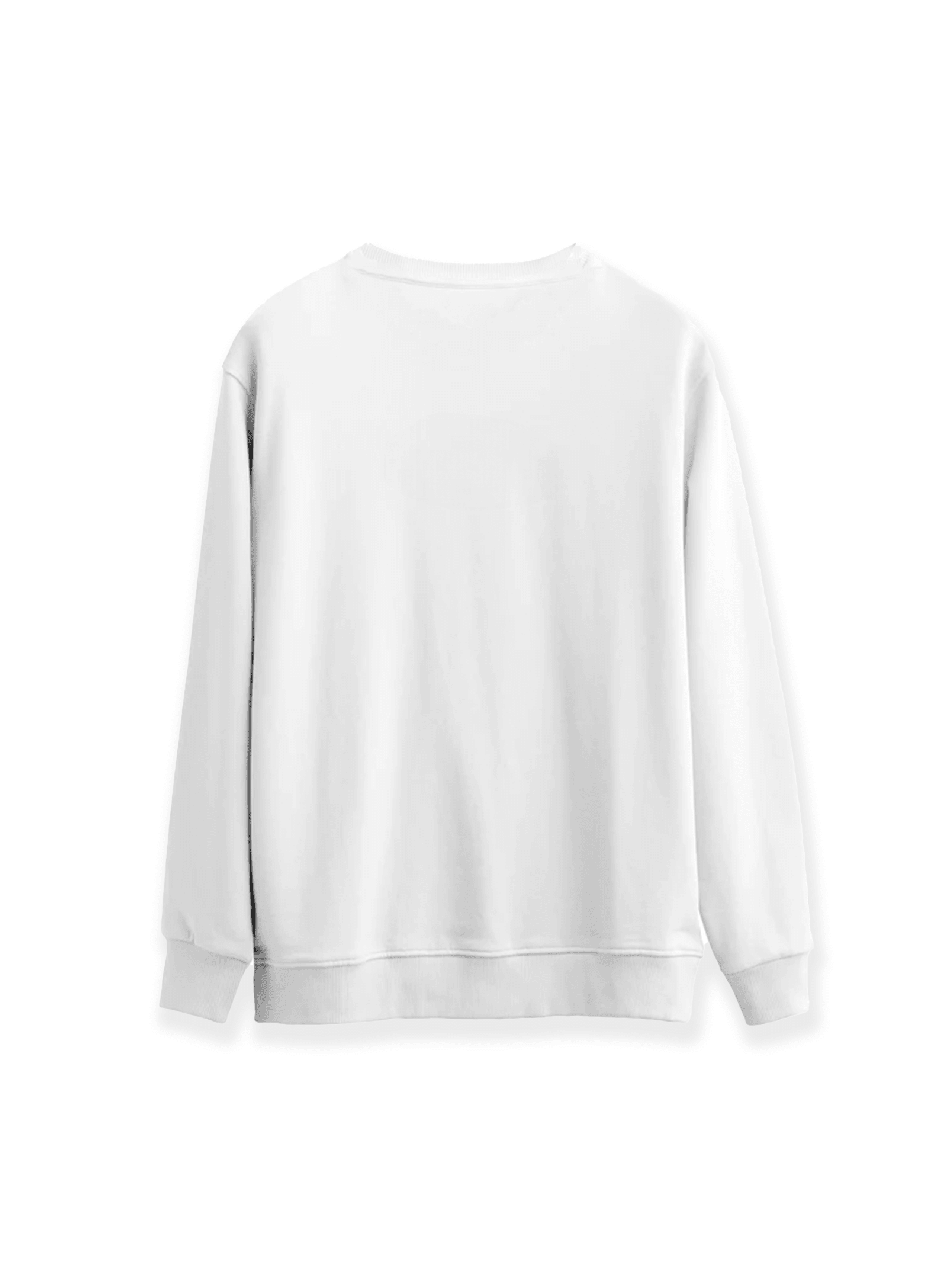 UppStairs Beyaz Basic Regular Sweatshirt