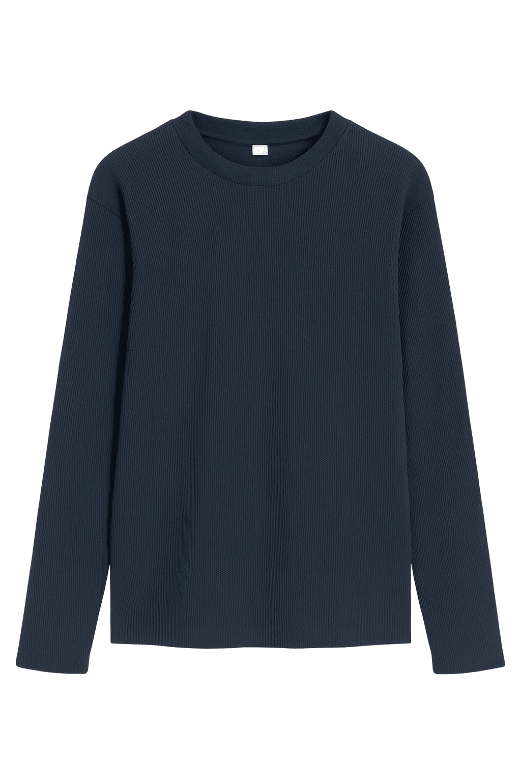 9511 Erkek Sıfır Yaka Waffle Basic Sweatshirt