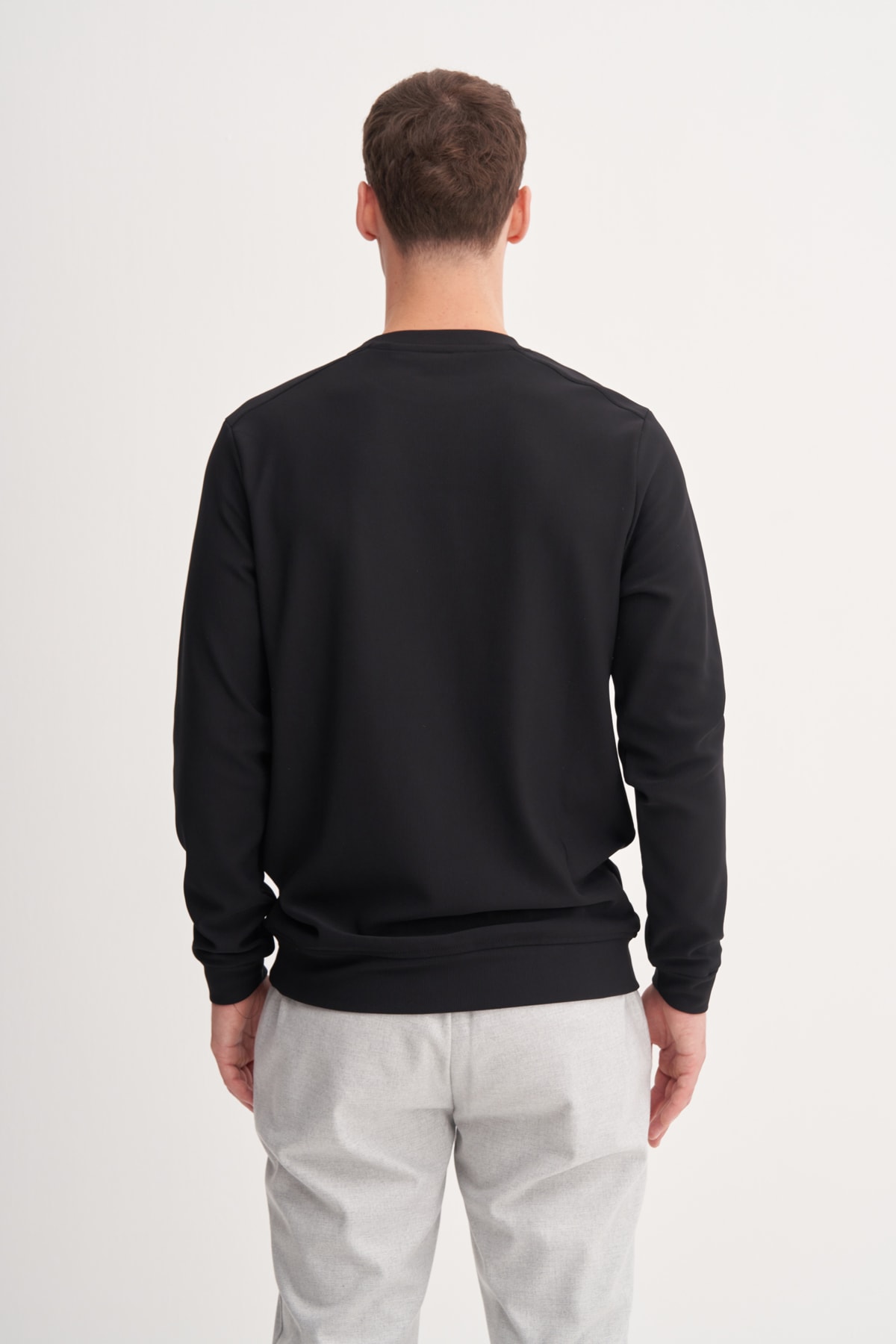 Cazador Baskılı Süprem Kumaş Erkek Siyah Sweatshirt CAZ 53300
