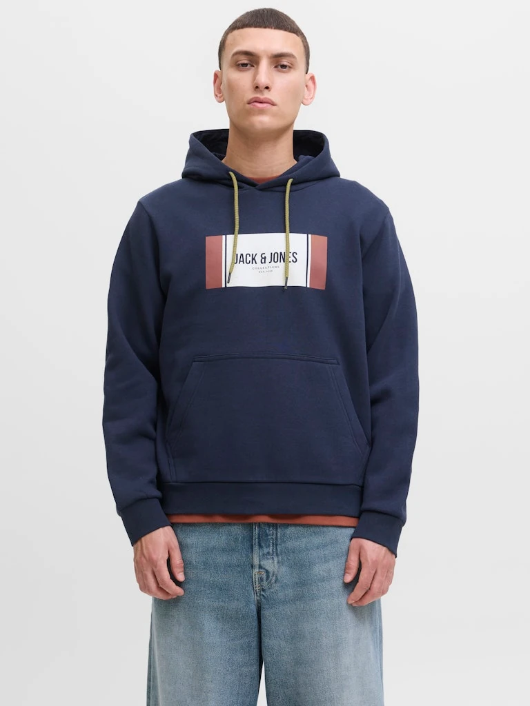 HAYATO Erkek Lacivert Hoodie