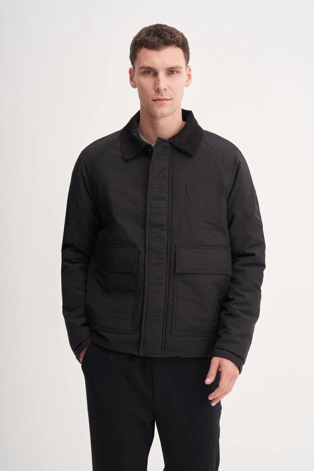 Crinkle Siyah Erkek Mont CAZ 13190