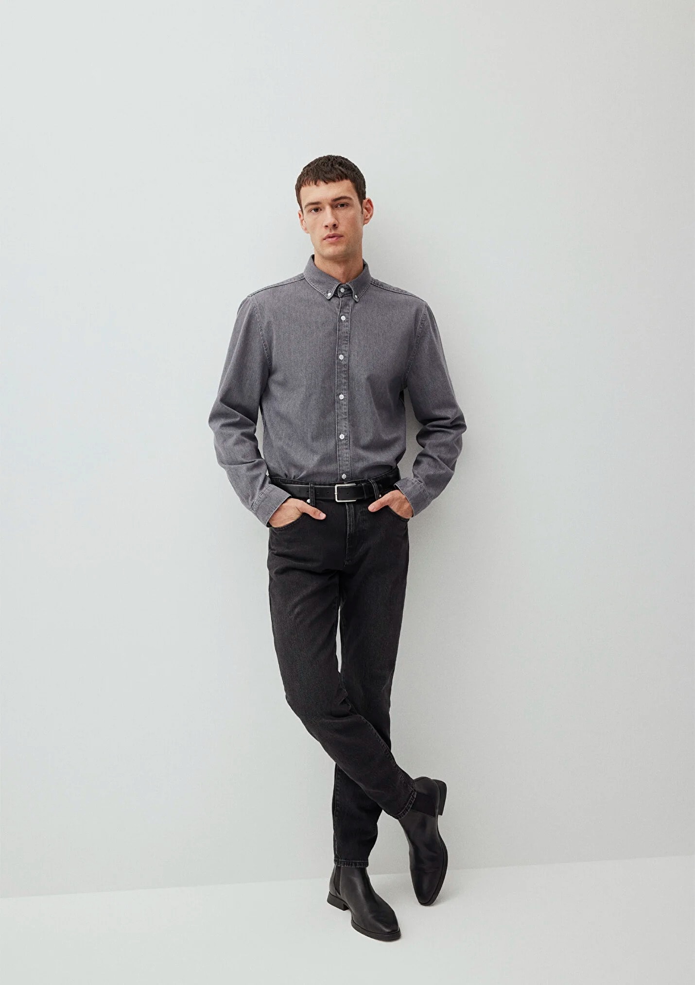 LONDON Classic Antrasit Jean Erkek Pantolon 0010172-87848