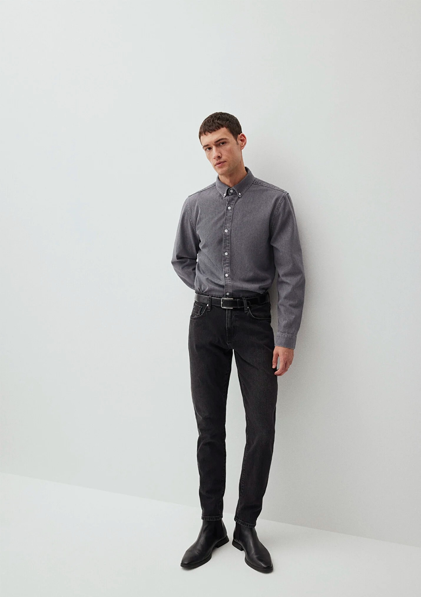 LONDON Classic Antrasit Jean Erkek Pantolon 0010172-87848