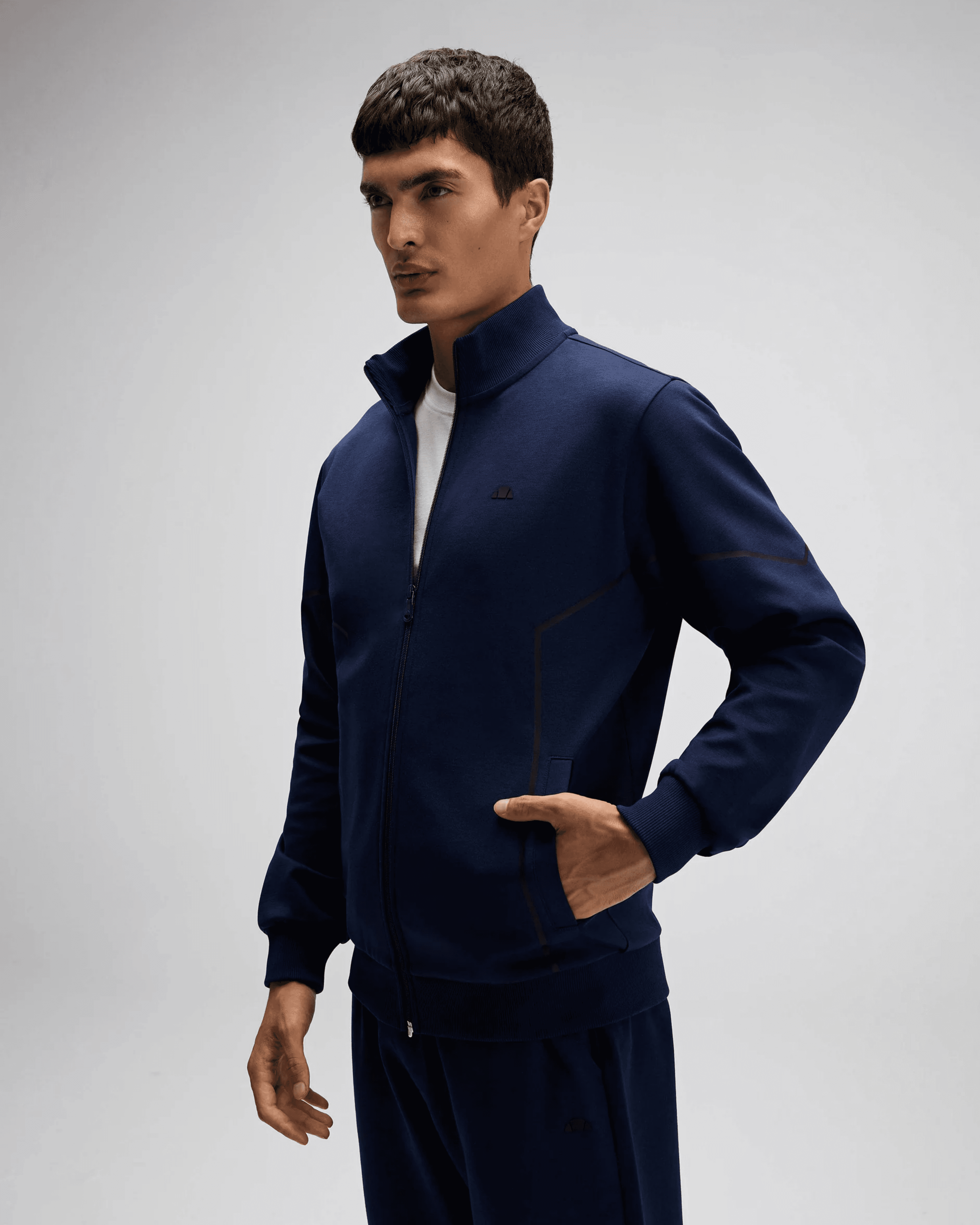 Erkek Fermuarlı Lacivert Sweatshirt EM545-NV