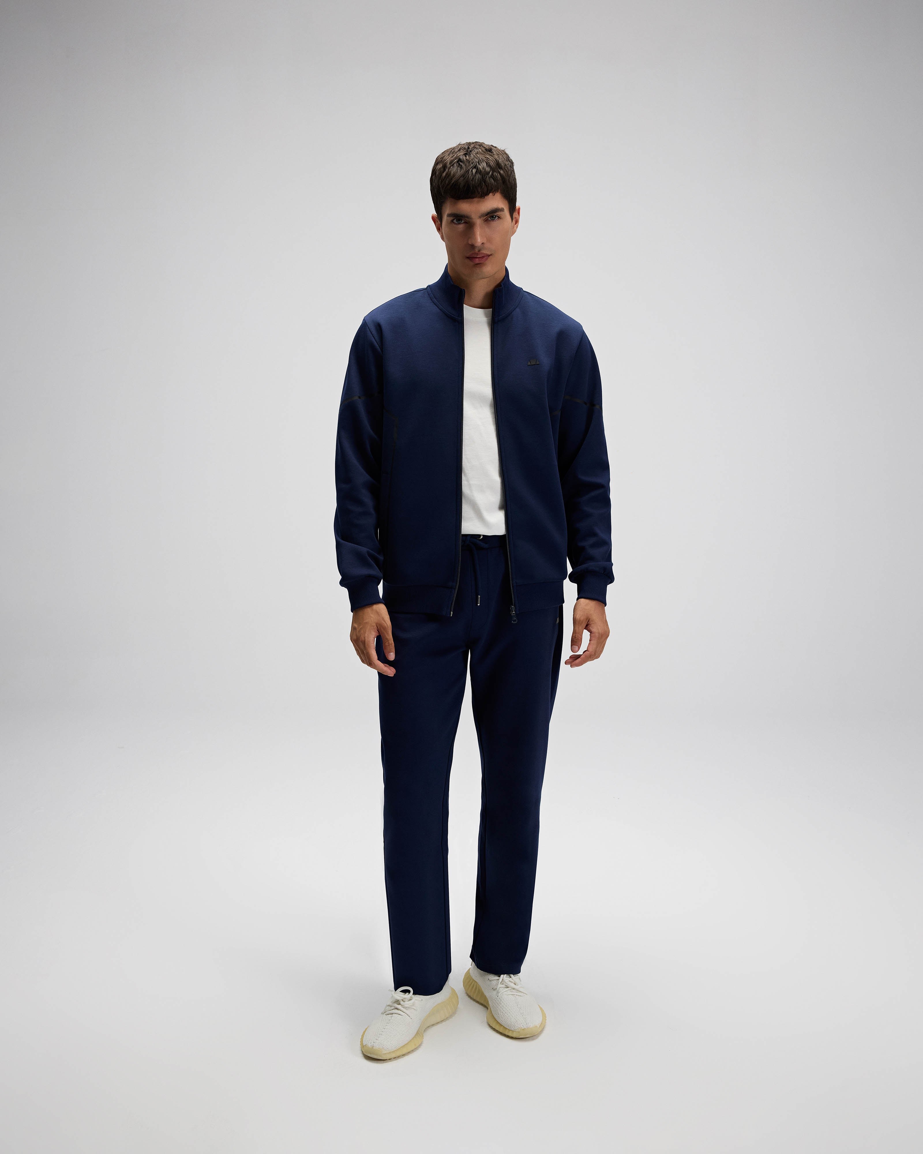 Erkek Fermuarlı Lacivert Sweatshirt EM545-NV