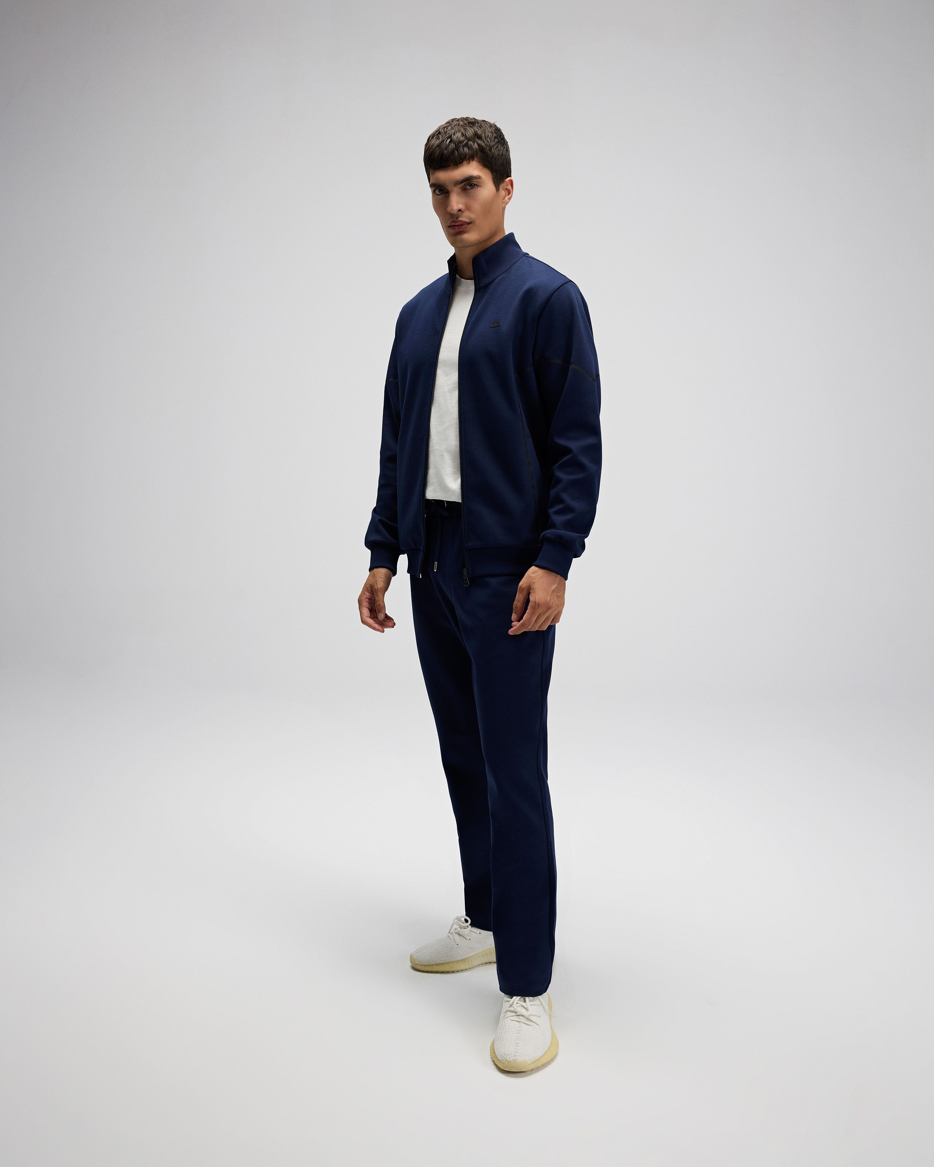 Erkek Fermuarlı Lacivert Sweatshirt EM545-NV