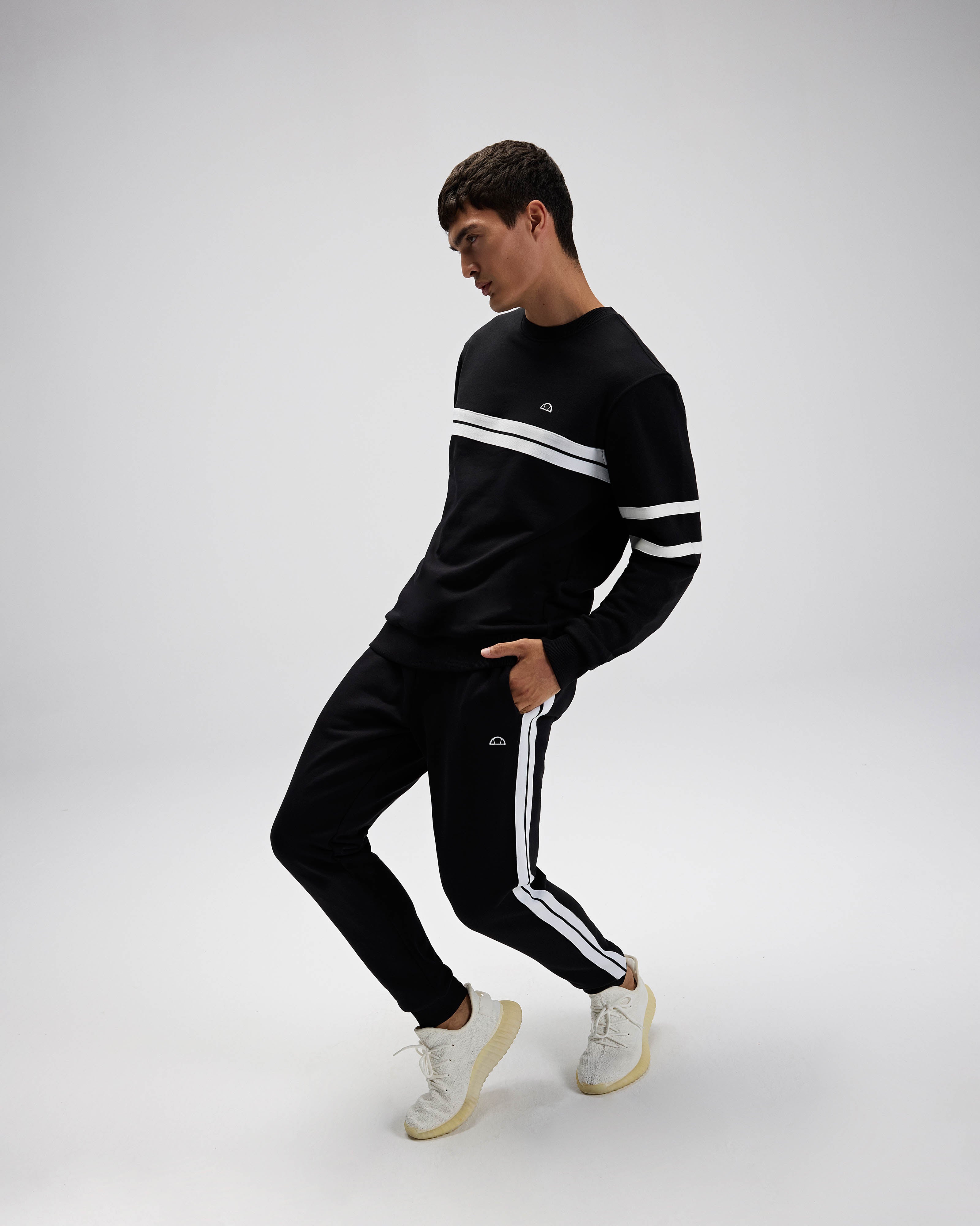 Erkek Siyah Sweatshirt EM618-BK