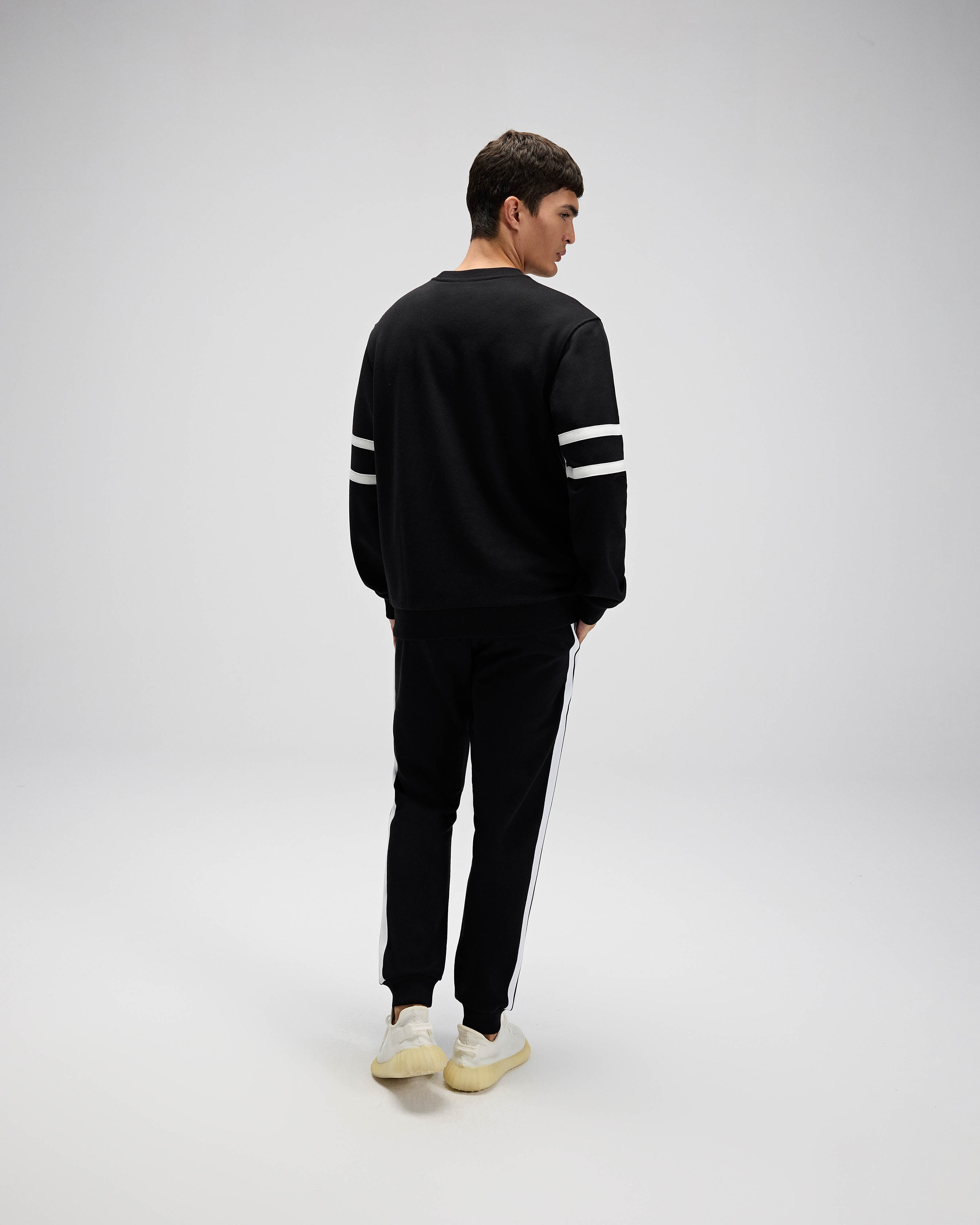 Erkek Siyah Sweatshirt EM618-BK