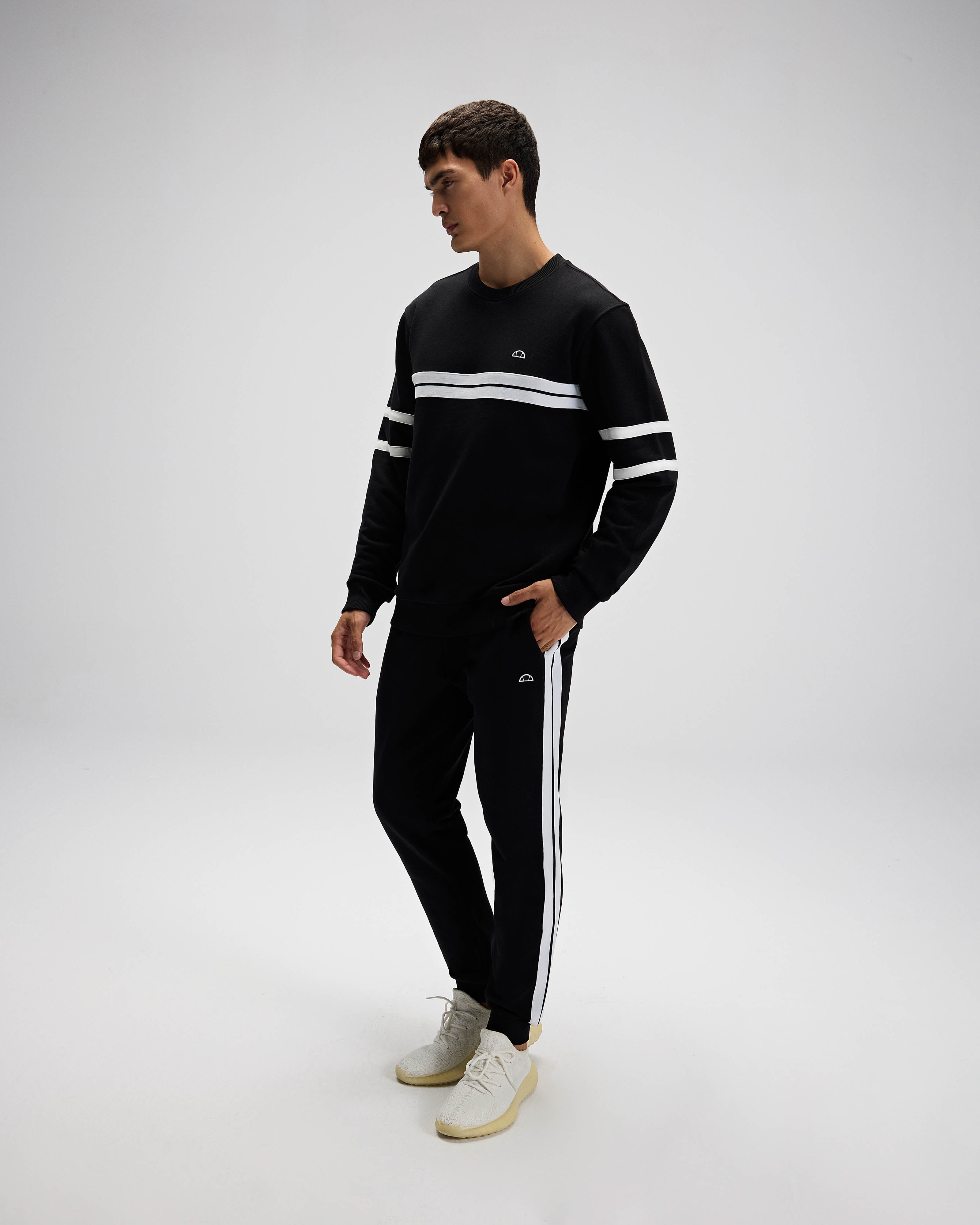 Erkek Siyah Sweatshirt EM618-BK
