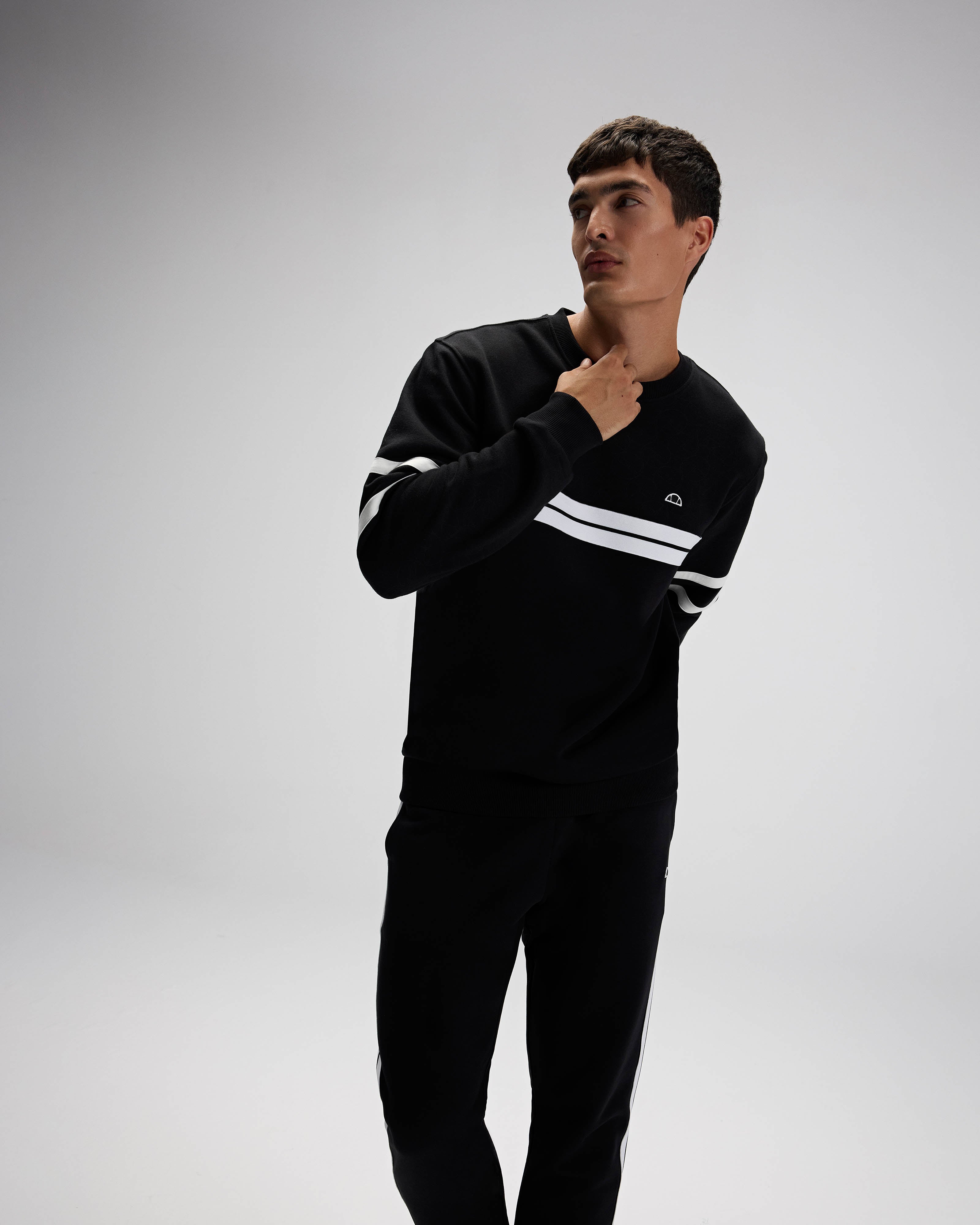 Erkek Siyah Sweatshirt EM618-BK