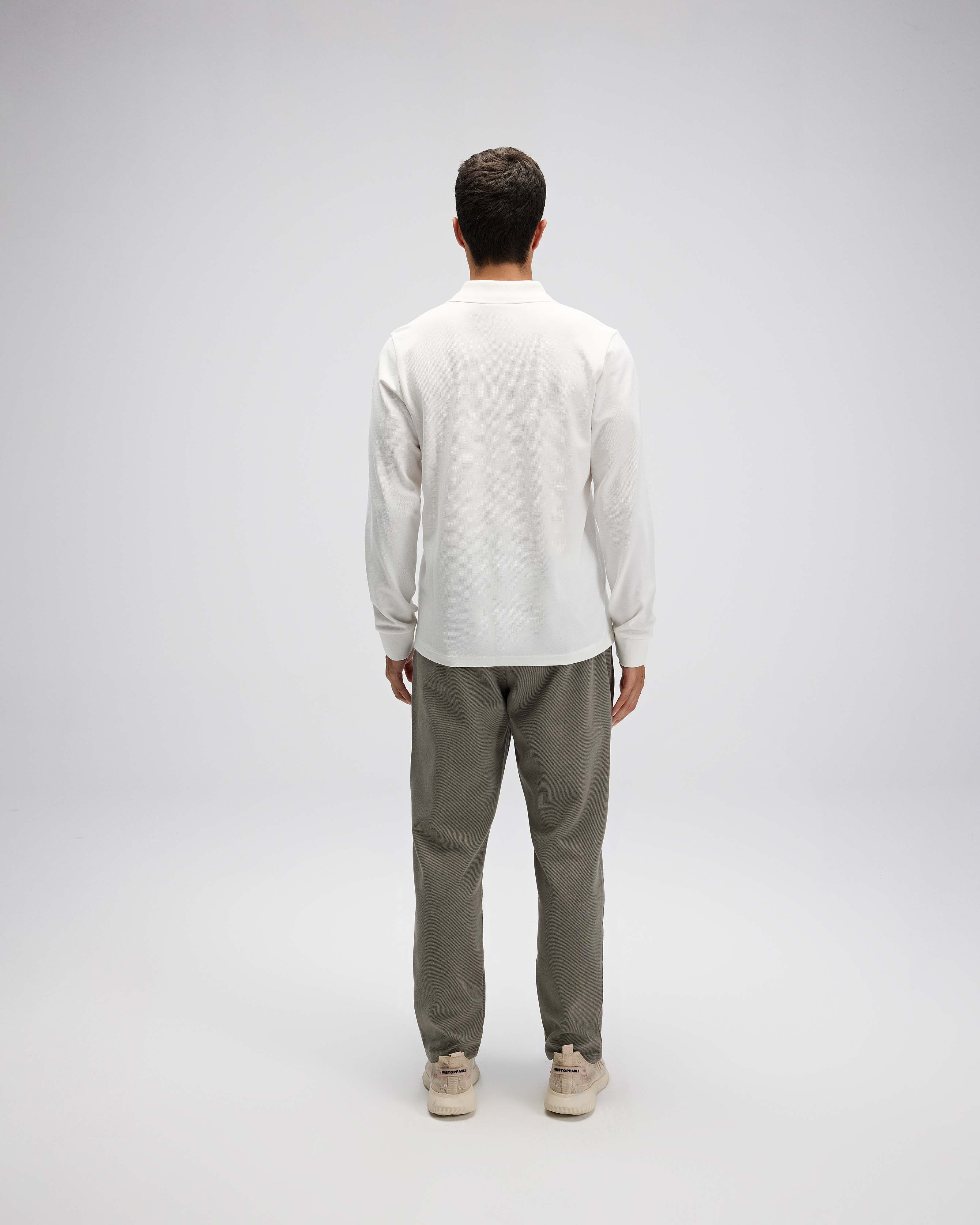 Erkek Polo Yaka Sweatshirt EM582-OF