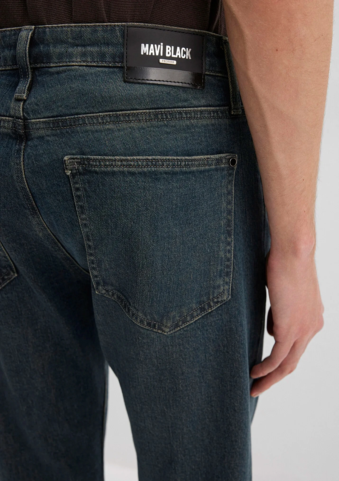 HUNTER Mavi Black Vintage Koyu Mavi Erkek Jean Pantolon