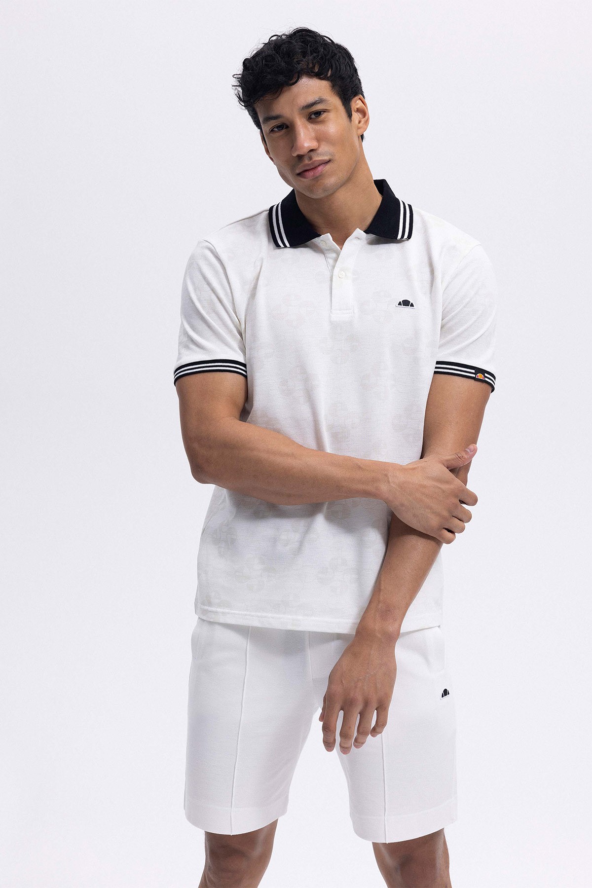 Ellesse Erkek Polo Yaka Beyaz Tişört EM381-WT