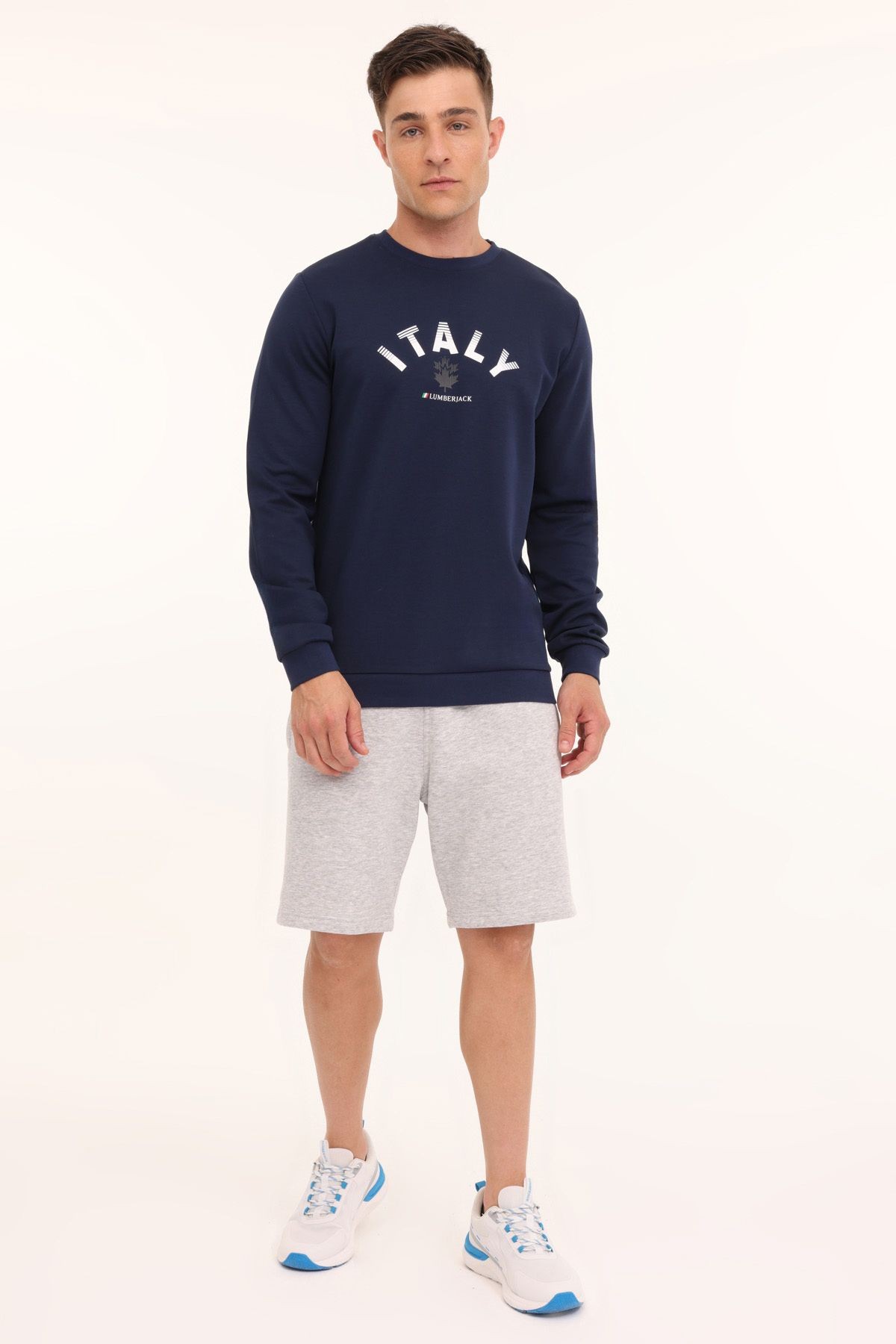 Lumberjack ML ROBERT 16ITLY72 4PR Lacivert Erkek Sweatshirt