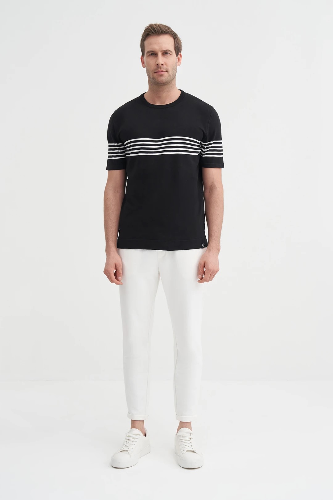 Cazador CAZ 3040 Bisiklet Yaka Triko T-Shirt