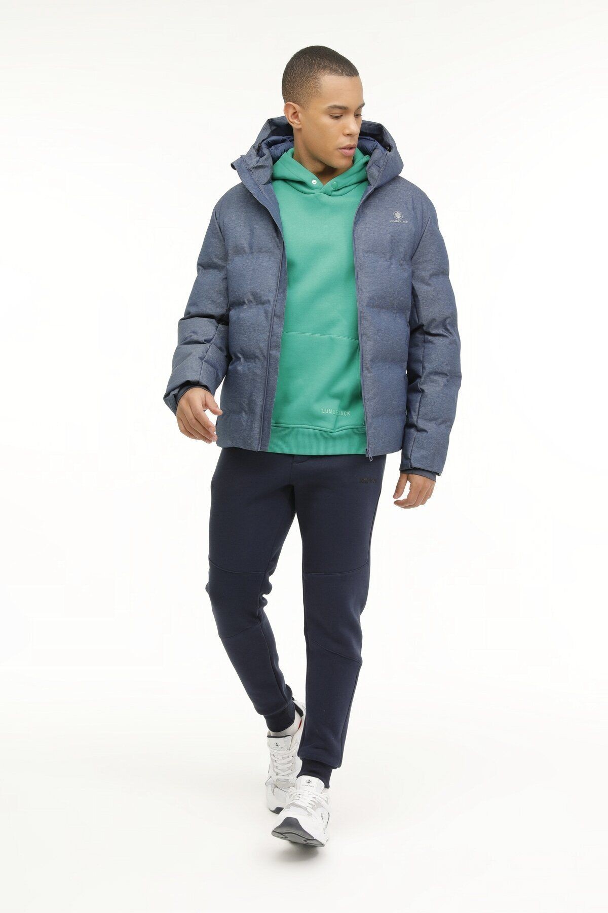 Lumberjack ML NOLANK COAT SN23 3PR HAVACI MAVI MELANJ Erkek Kısa Kaban
