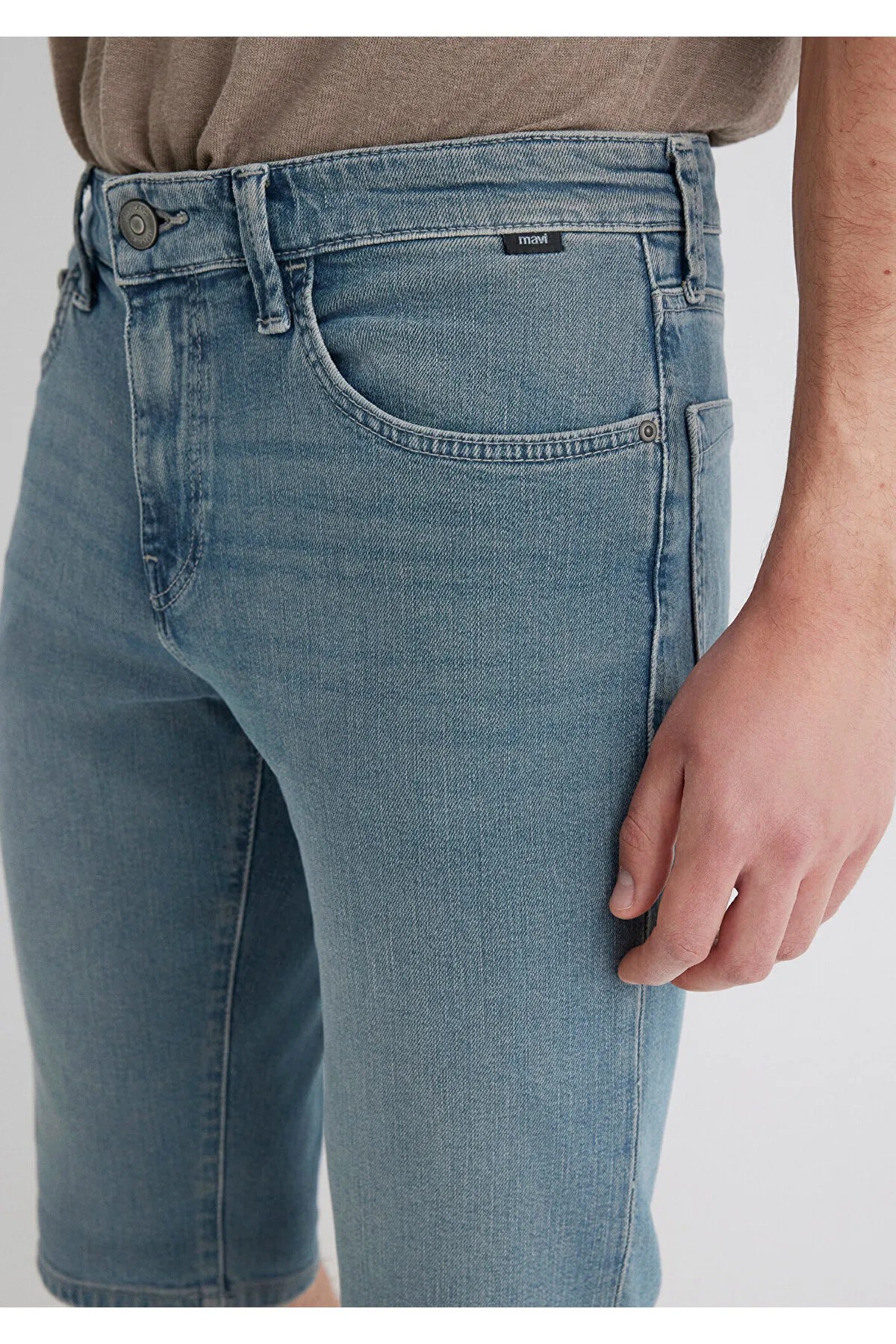 Mavi Nicholas Mavi Premium Vintage Puslu Indigo Jean Şort 0416089816