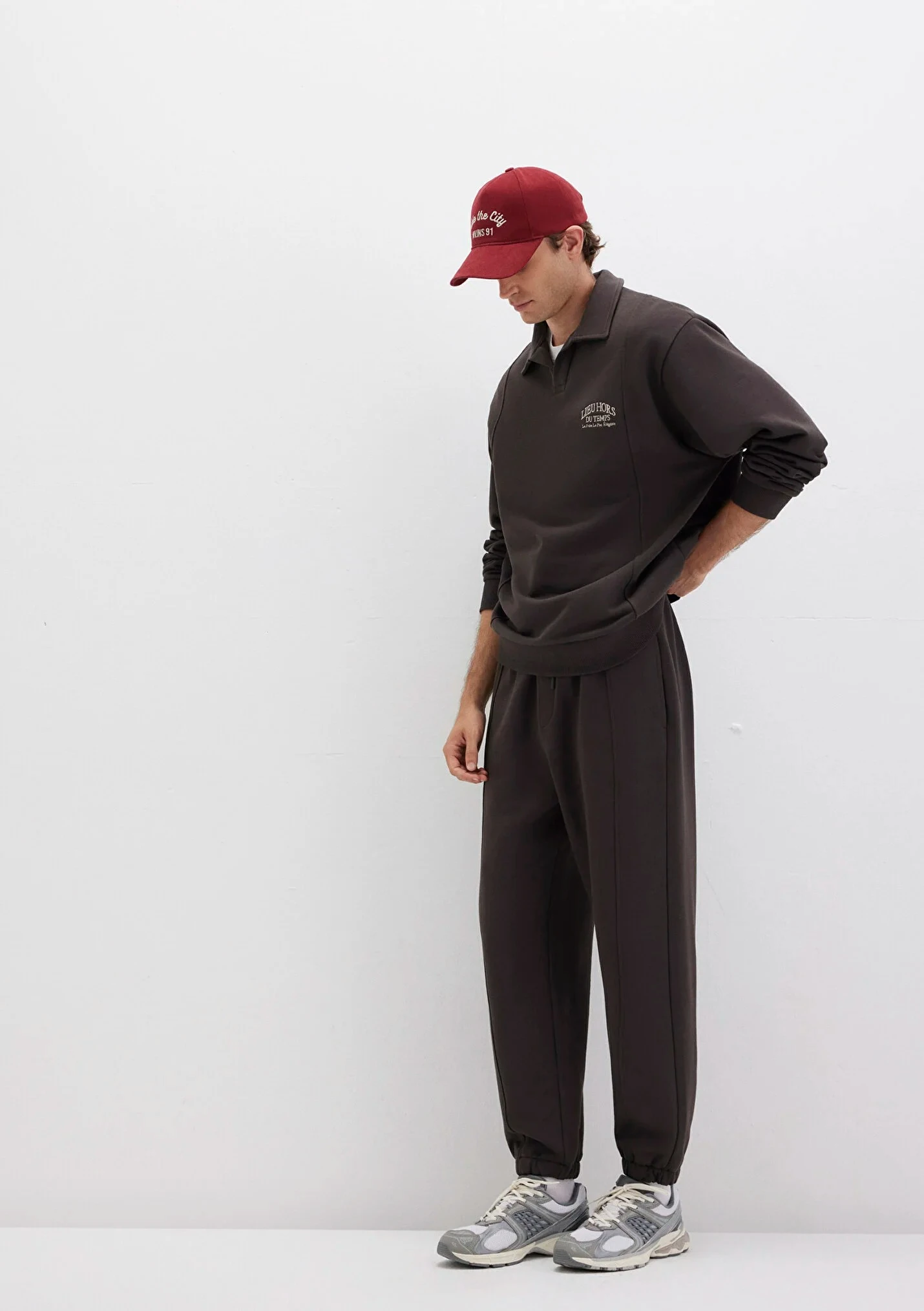 Erkek Kahverengi Jogger Eşofman Altı