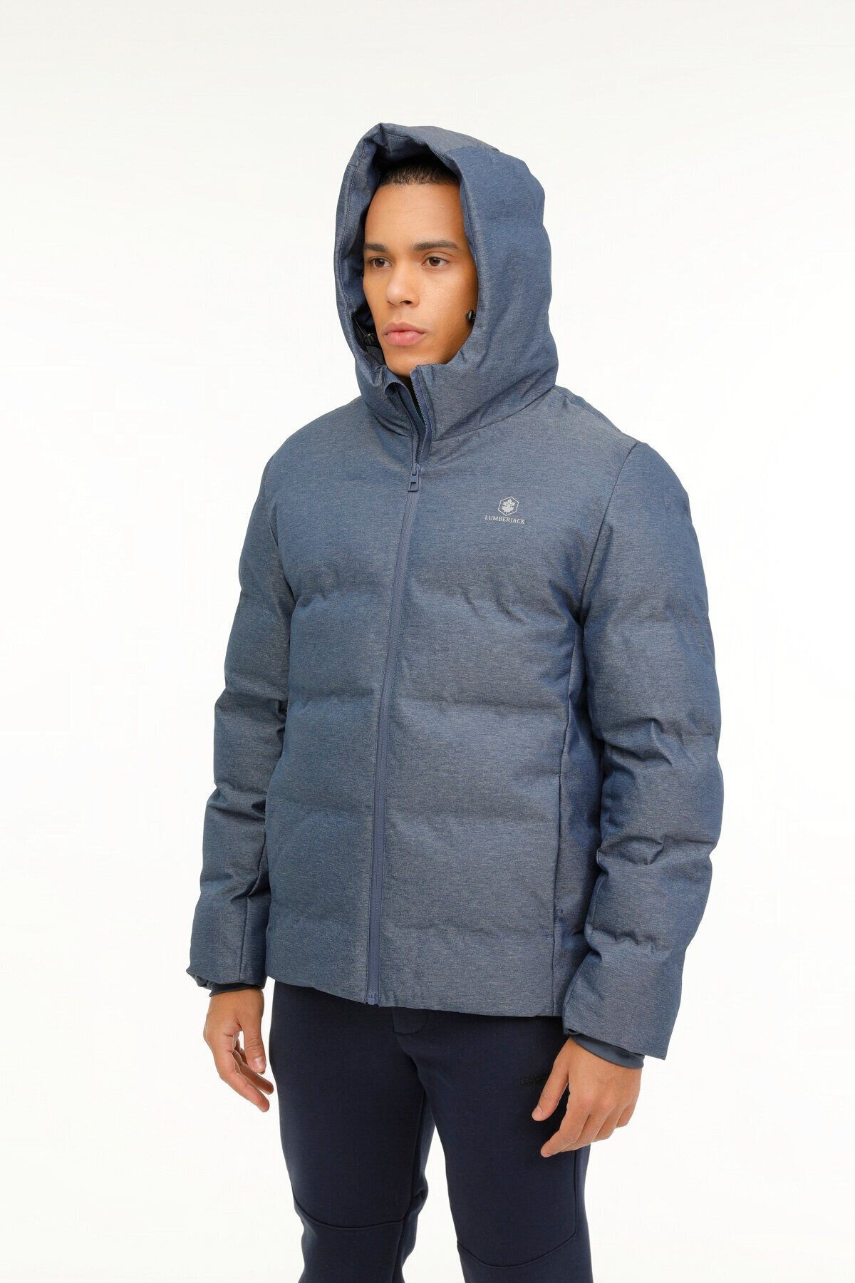 Lumberjack ML NOLANK COAT SN23 3PR HAVACI MAVI MELANJ Erkek Kısa Kaban