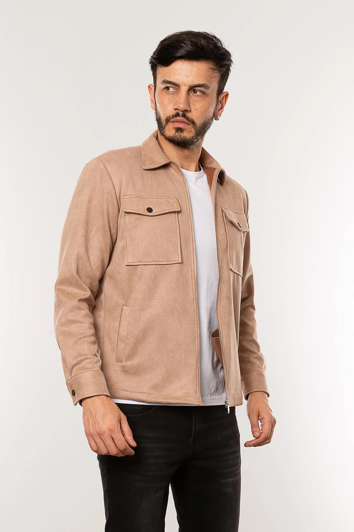 Erkek Süet Mevsimlik Ceket CAZ 2005