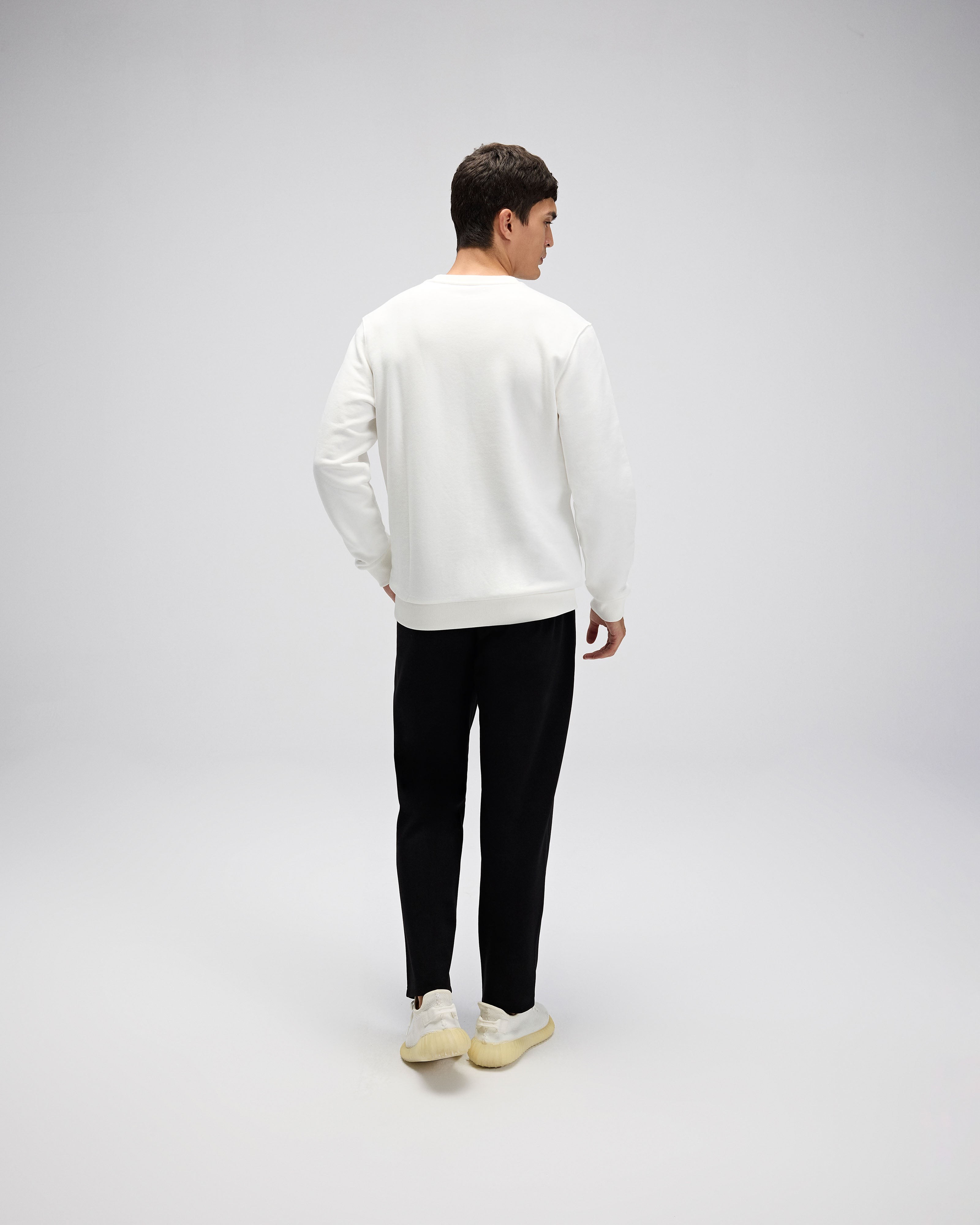 Beyaz Erkek Sweatshirt EM579-OF