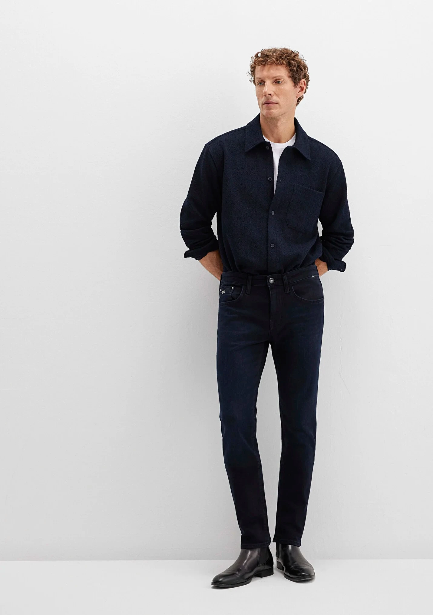 JAKE Deep Midnight Lux Black Erkek Jean Pantolon