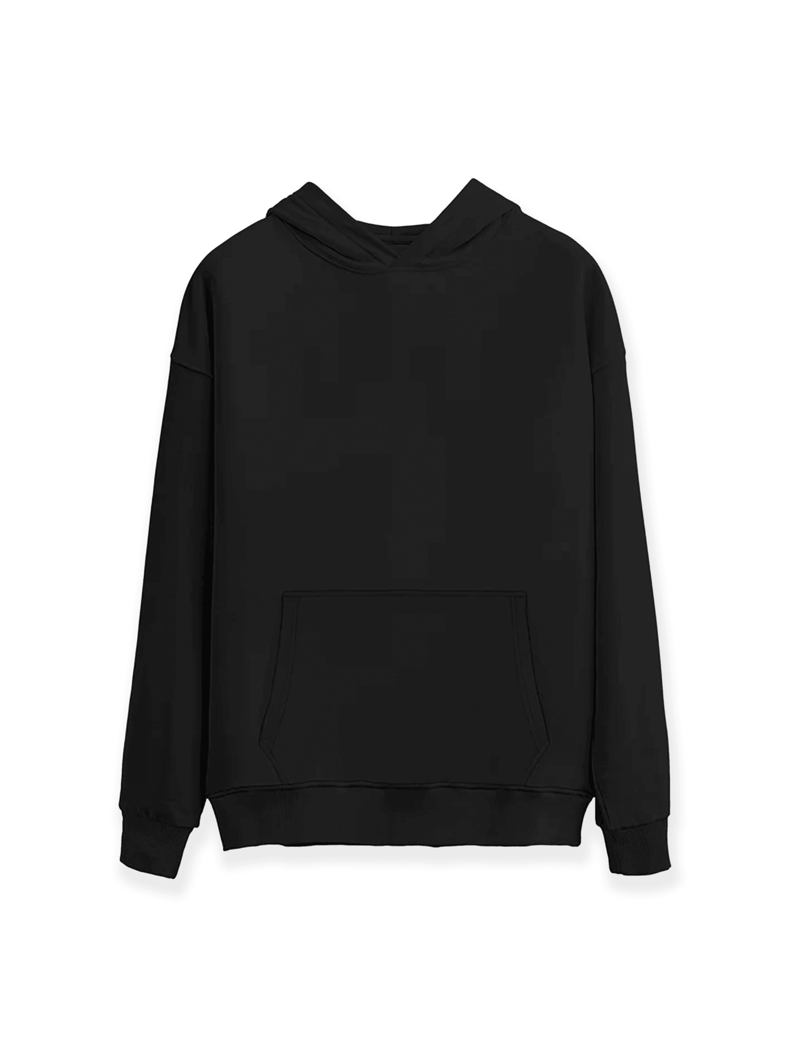 UppStairs Basic Oversize Siyah Hoodie