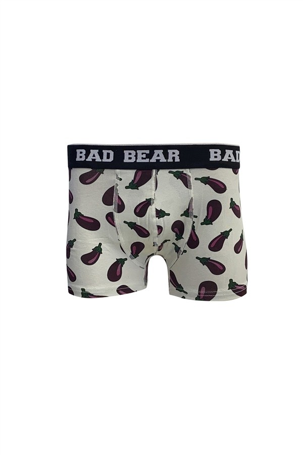 Bad Bear  Eggplant Boxer