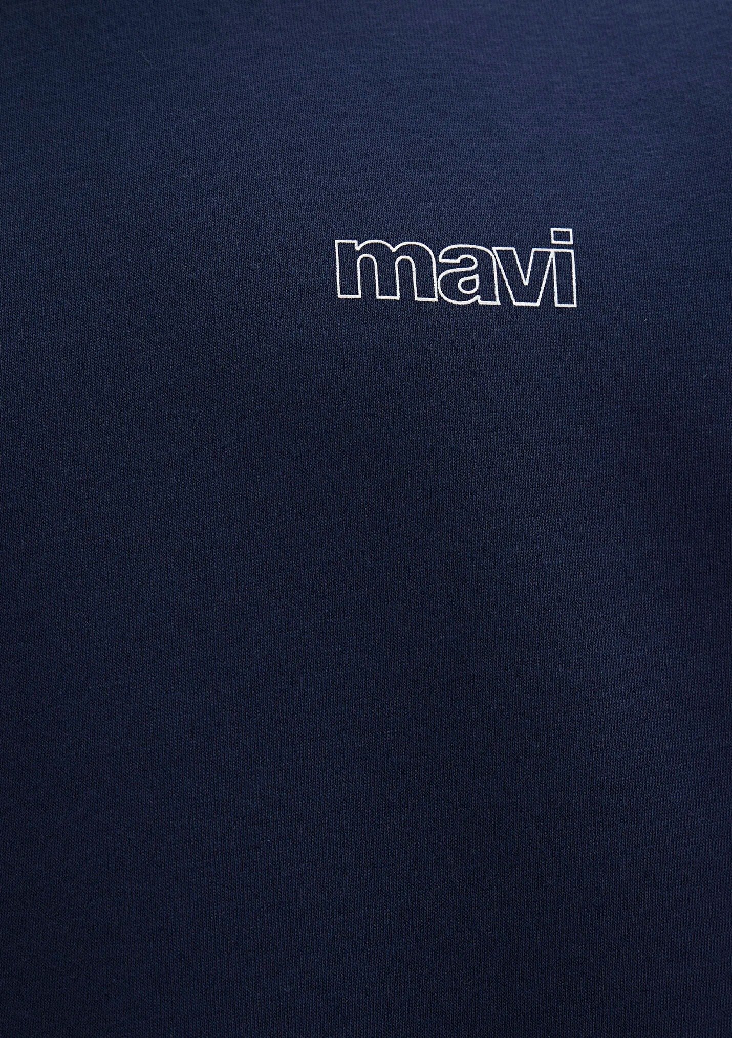 Mavi Logo Baskılı Lacivert Erkek Sweatshirt 0S10379-70488