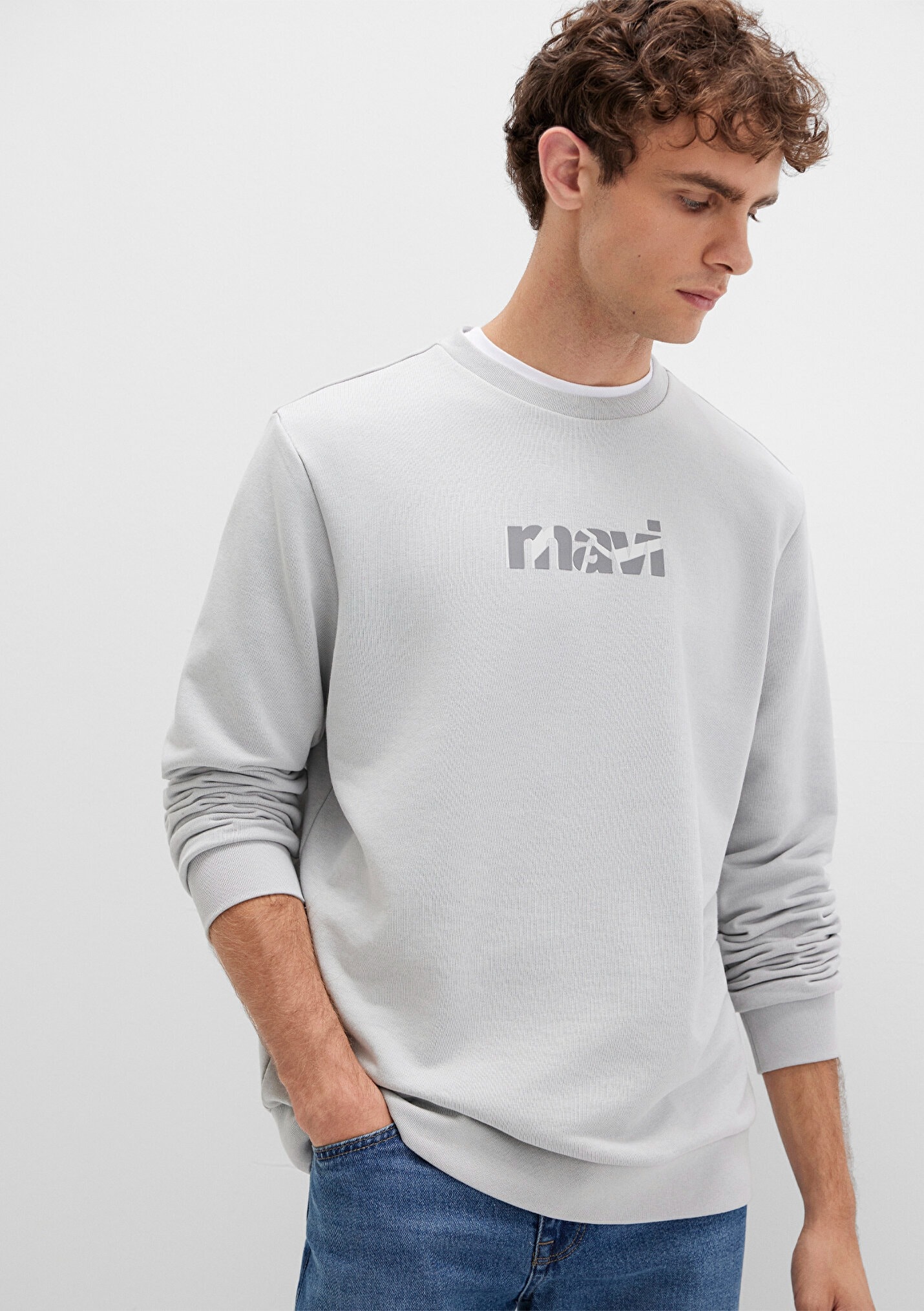 Erkek Gri Sweatshirt 0S10402-70075