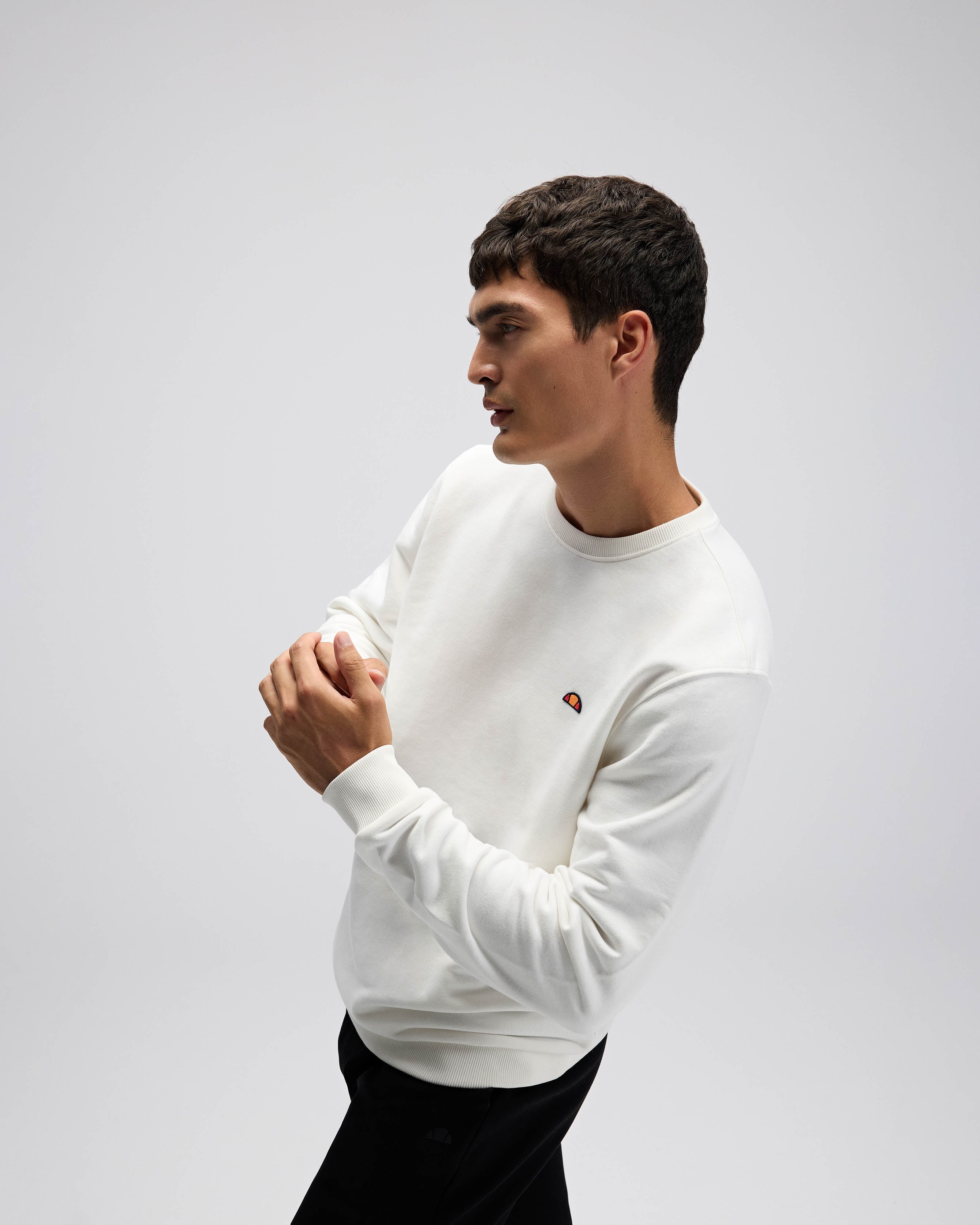 Beyaz Erkek Sweatshirt EM579-OF