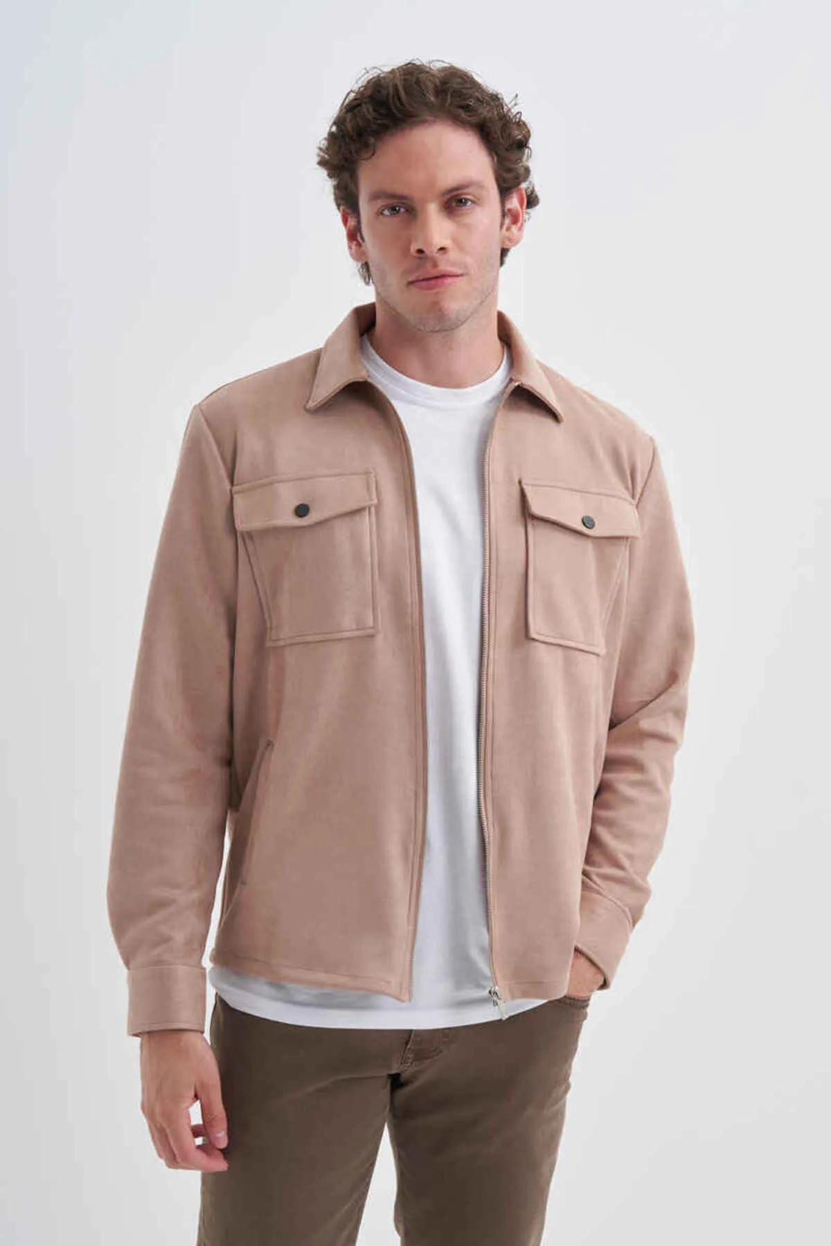 Erkek Süet Mevsimlik Ceket CAZ 2005