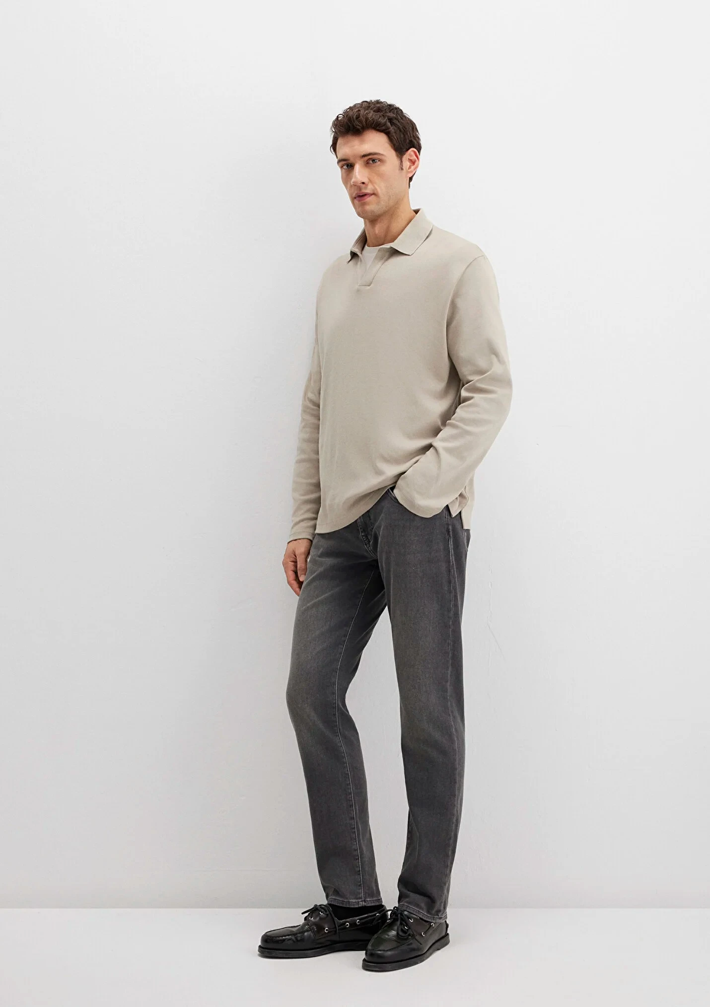 MARCUS Sporty Koyu Gri Smoke Erkek Jean Pantolon