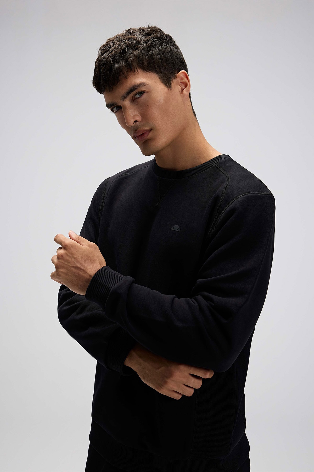 Erkek Siyah Sweatshirt EM282-1-BK