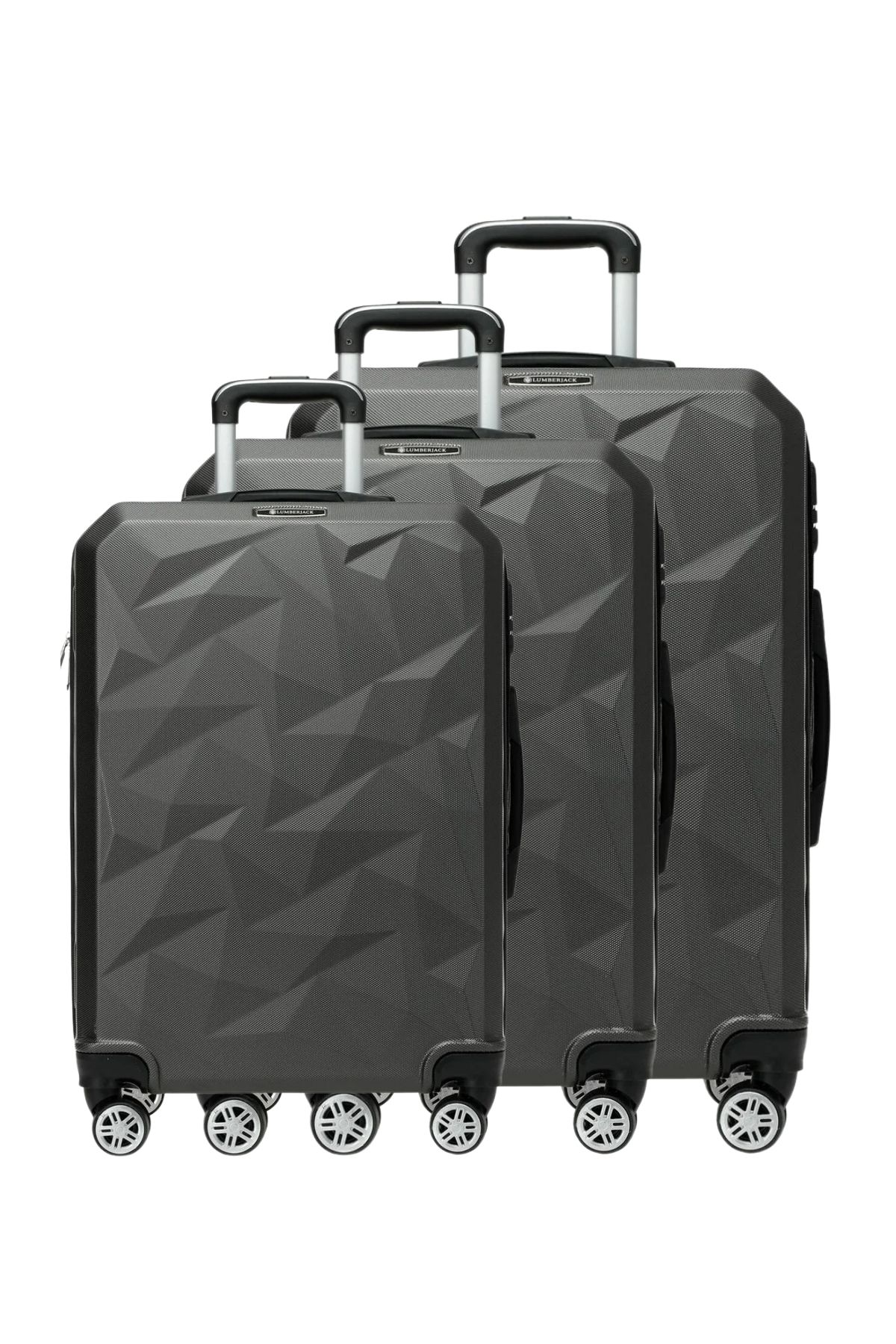 HEXAGON ABS 5PR Antrasit 3lü Valiz Seti