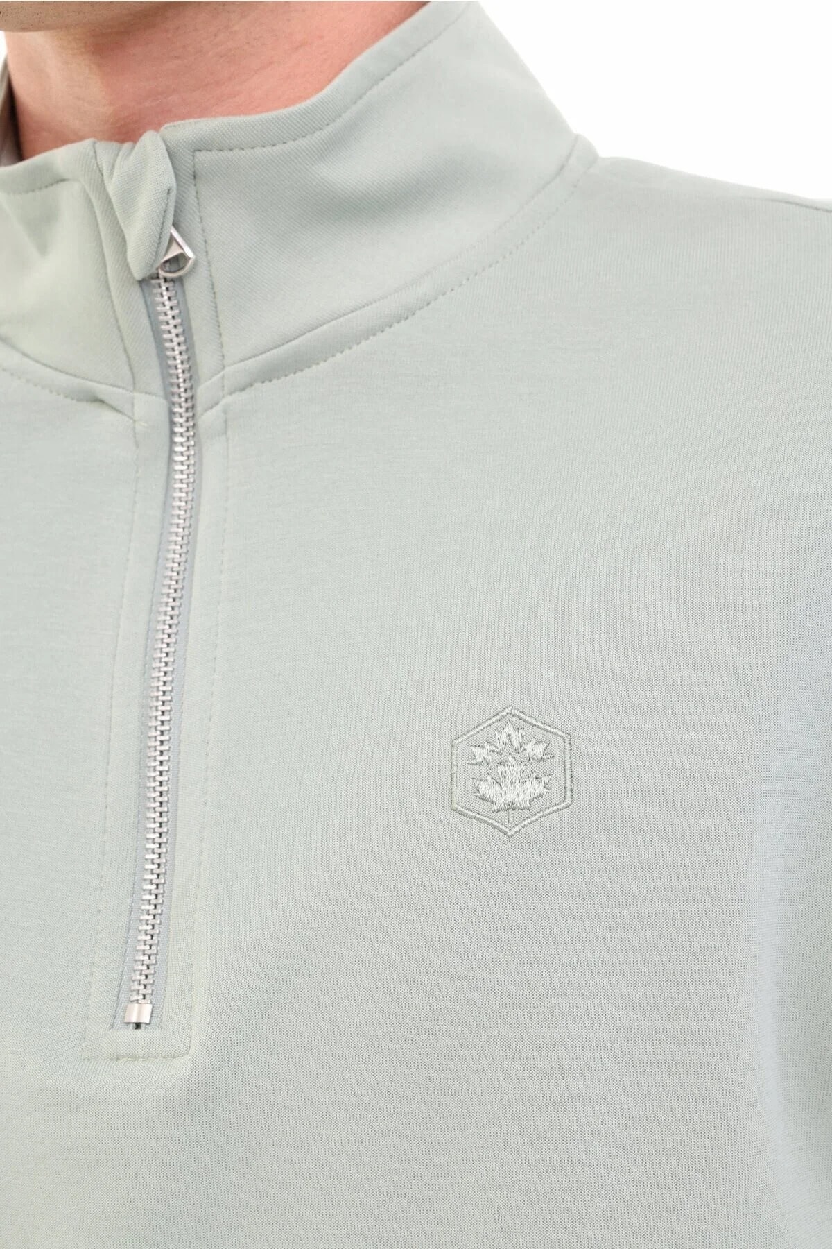 MB BS47 HZIP SW 5PR Yeşil Erkek Sweatshirt
