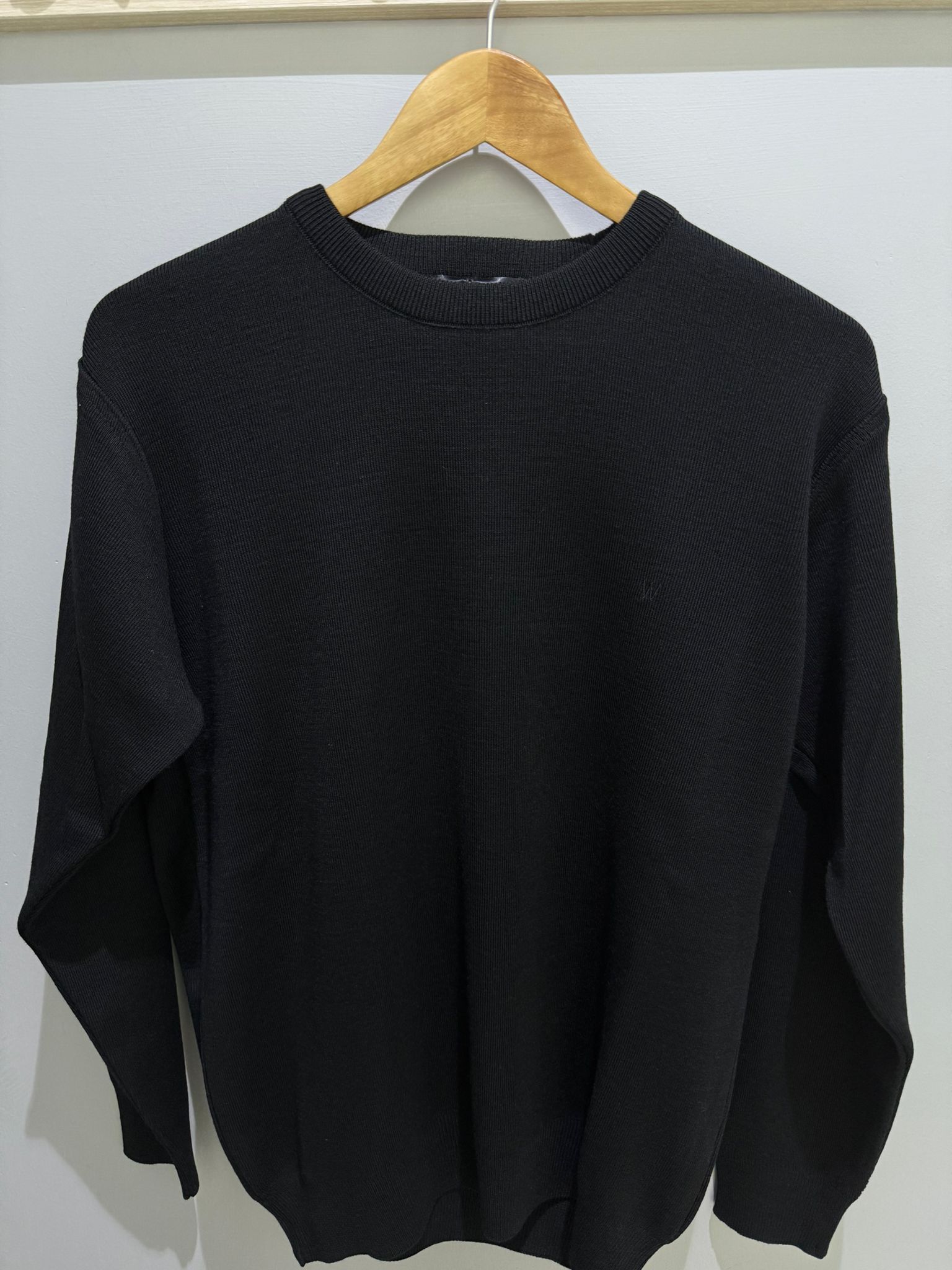 Erkek Siyah Bisiklet Yaka Kazak