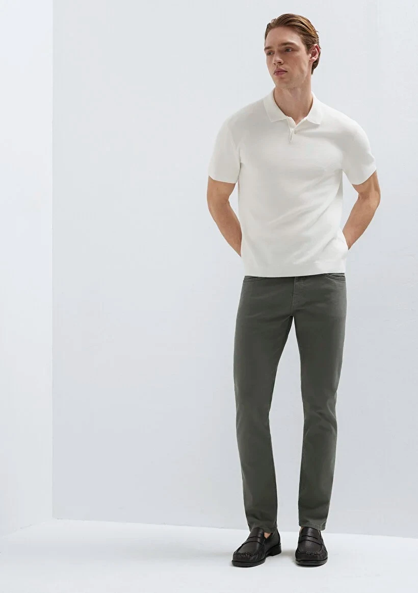 MAVİ JAKE Yeşil Gabardin Erkek Pantolon 00422A2940 - UppStairs