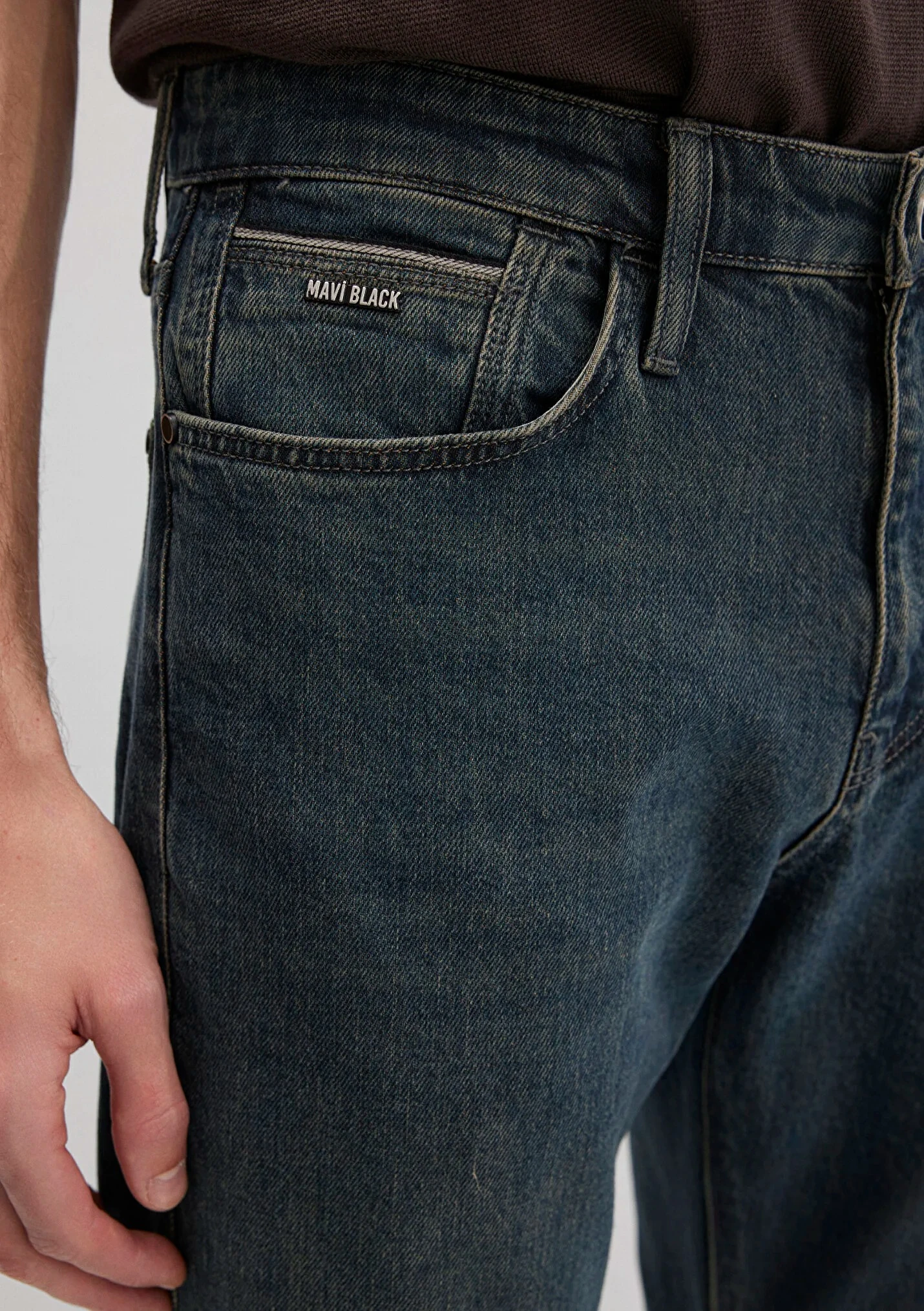 HUNTER Mavi Black Vintage Koyu Mavi Erkek Jean Pantolon