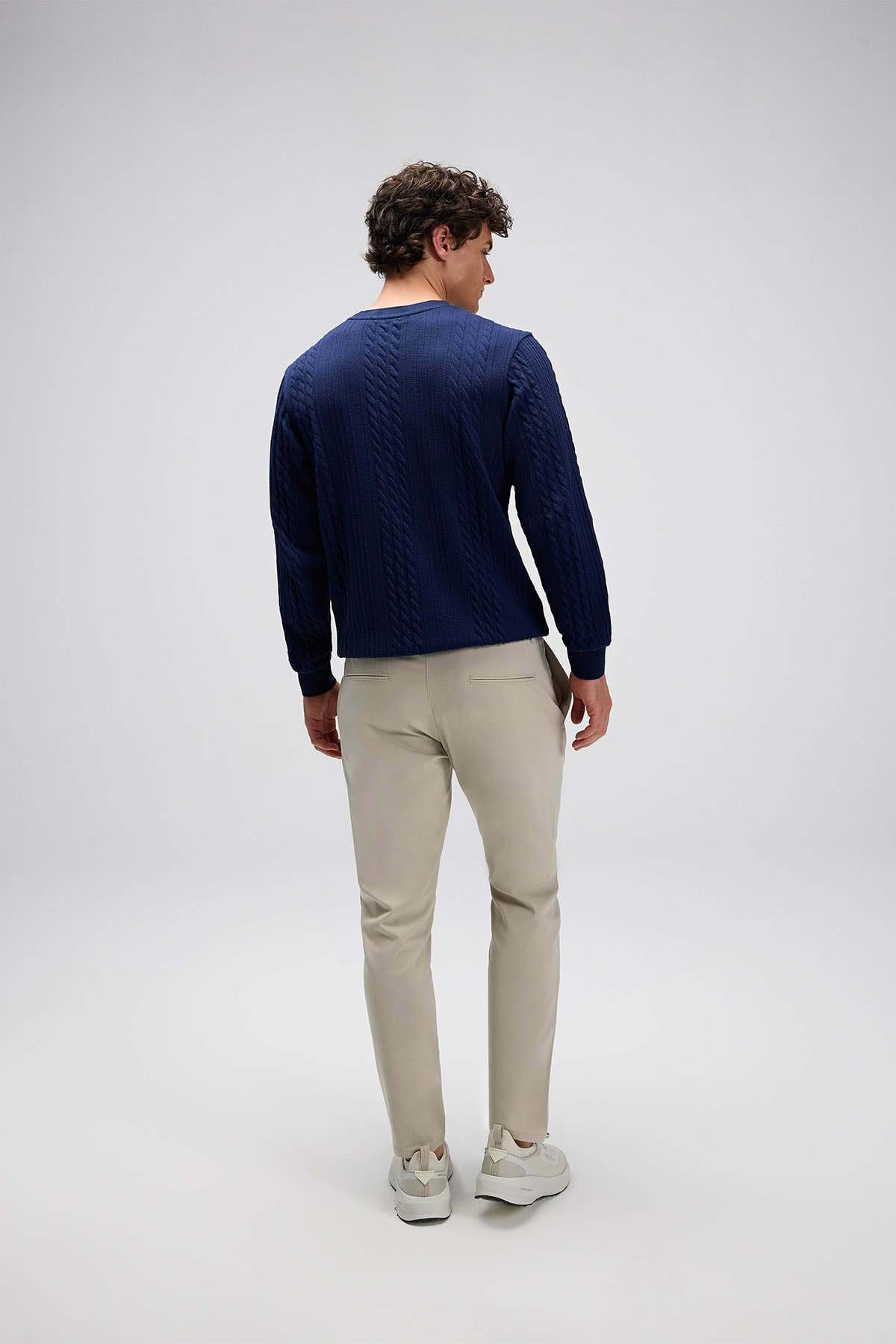 Erkek Lacivert Sweatshirt EM623-NV