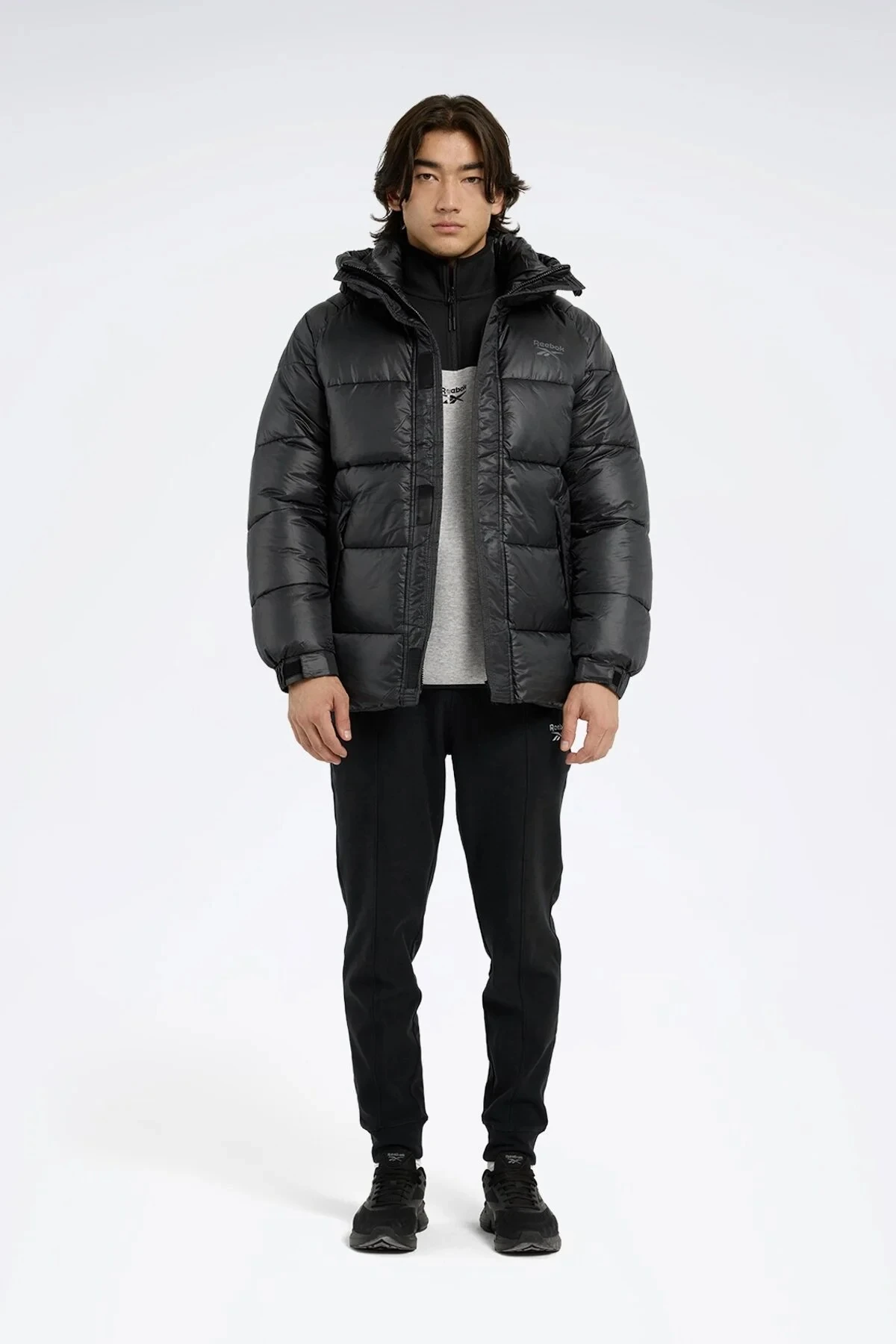 WHANG COAT Siyah Erkek Uzun Kaban