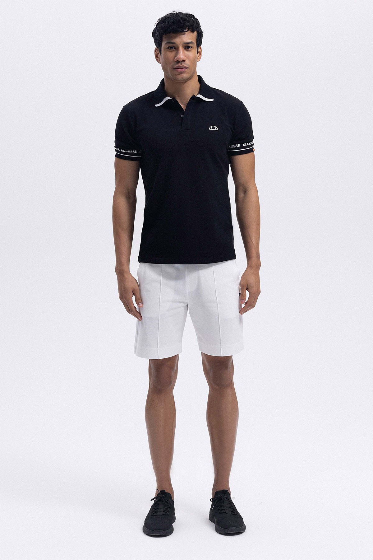 Ellesse Erkek Siyah Polo Yaka Tişört EM375-BK