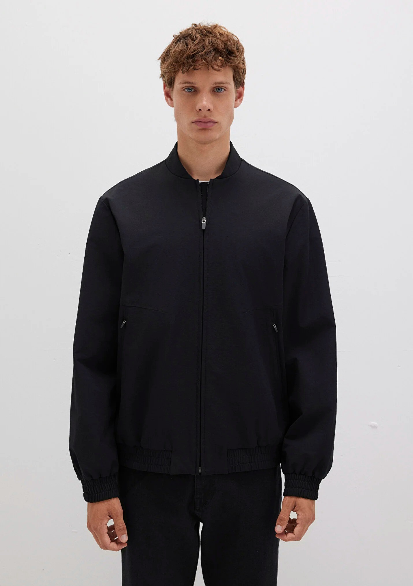 Mavi Siyah Erkek Bomber Ceket 0110533-71379