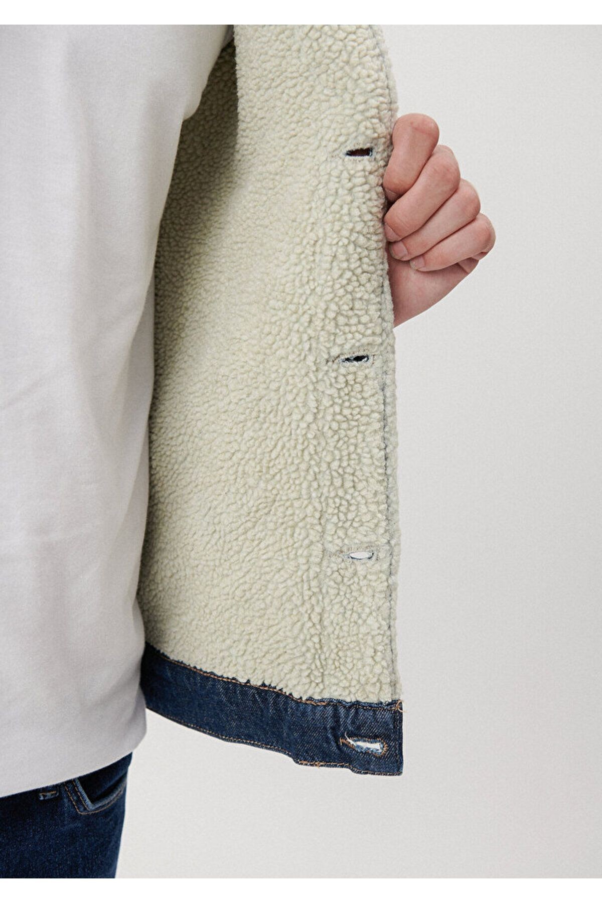 Mavi FRANK Rinse Sherpa Denim Ceket 0115285837