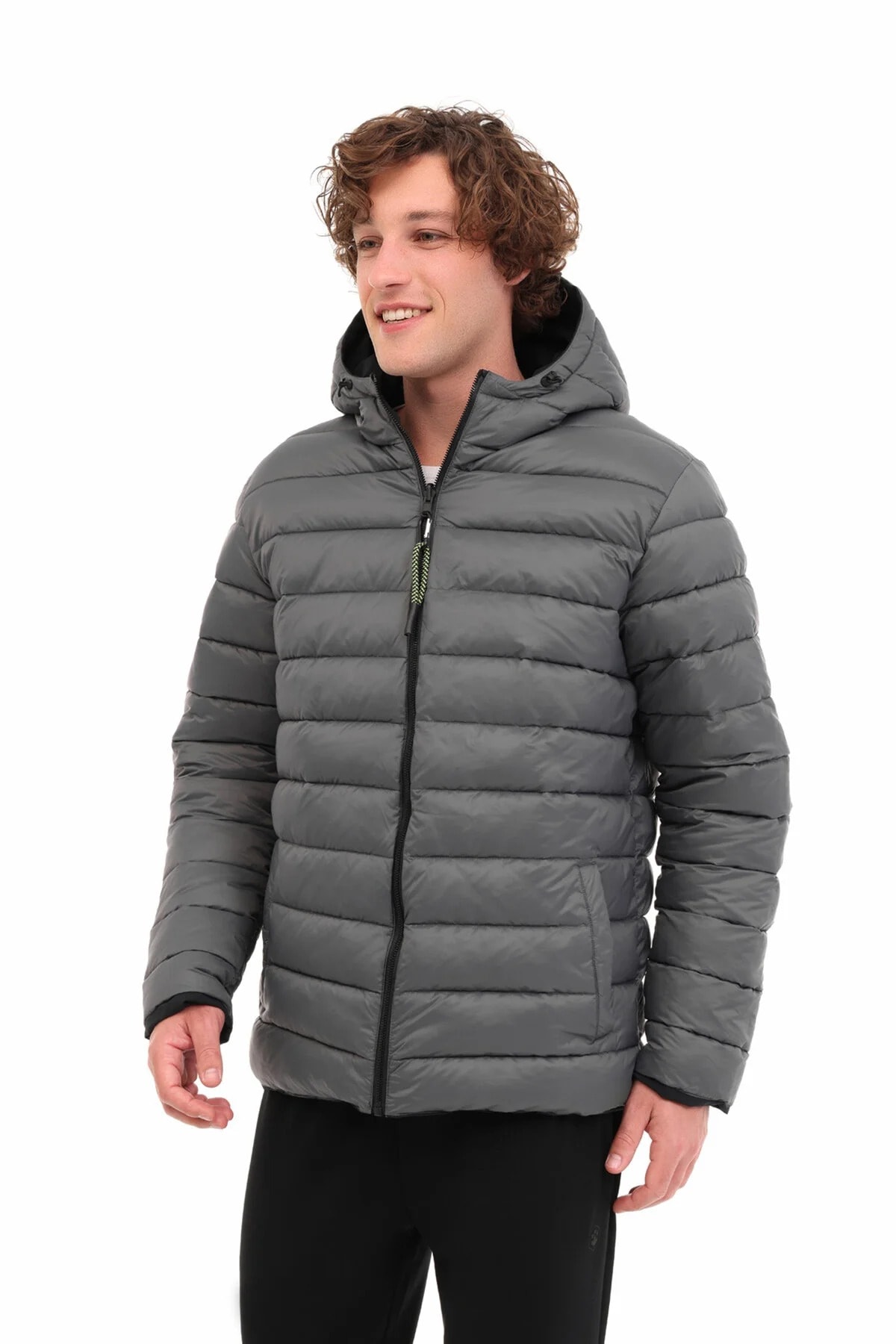 ML LUCAS COAT 1N55 5PR Çift Taraflı Erkek Siyah Mont