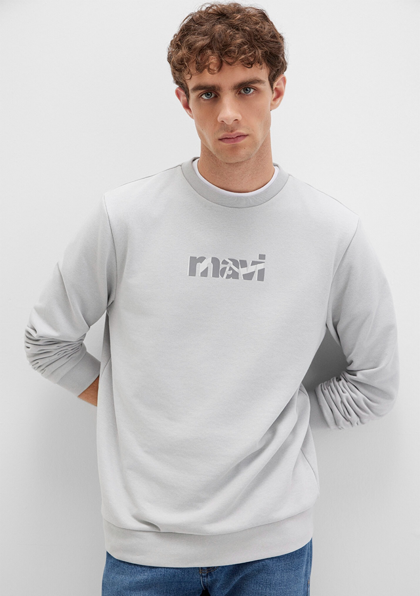 Erkek Gri Sweatshirt 0S10402-70075