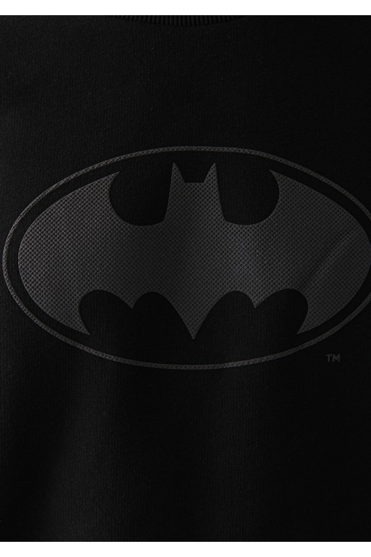 Mavi Batman Baskılı Sweatshırt Siyah